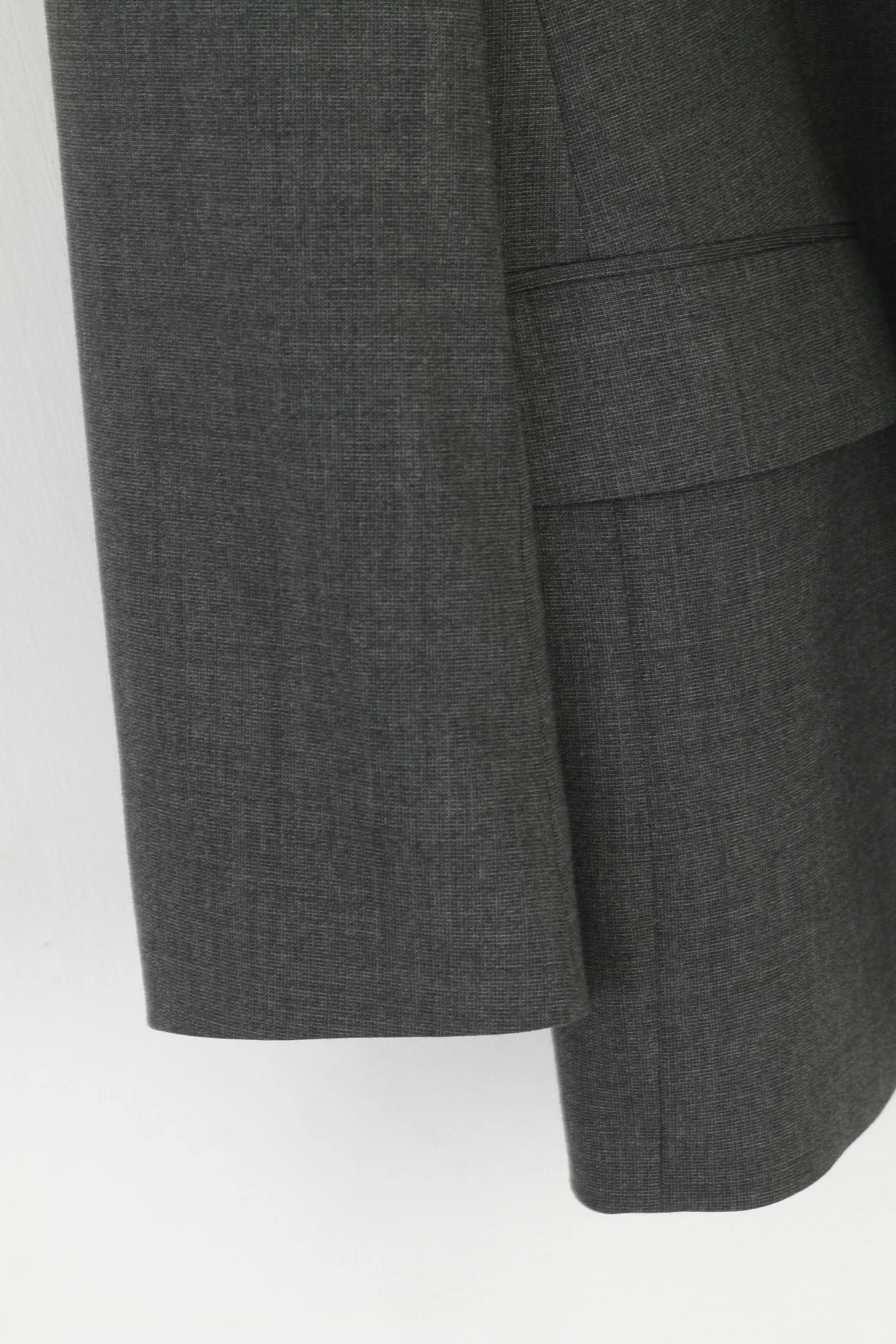 KLOTZ Men 59 XXL Blazer Grey Wool Blend Gutco Germany Single Breasted Jacket - Image 3