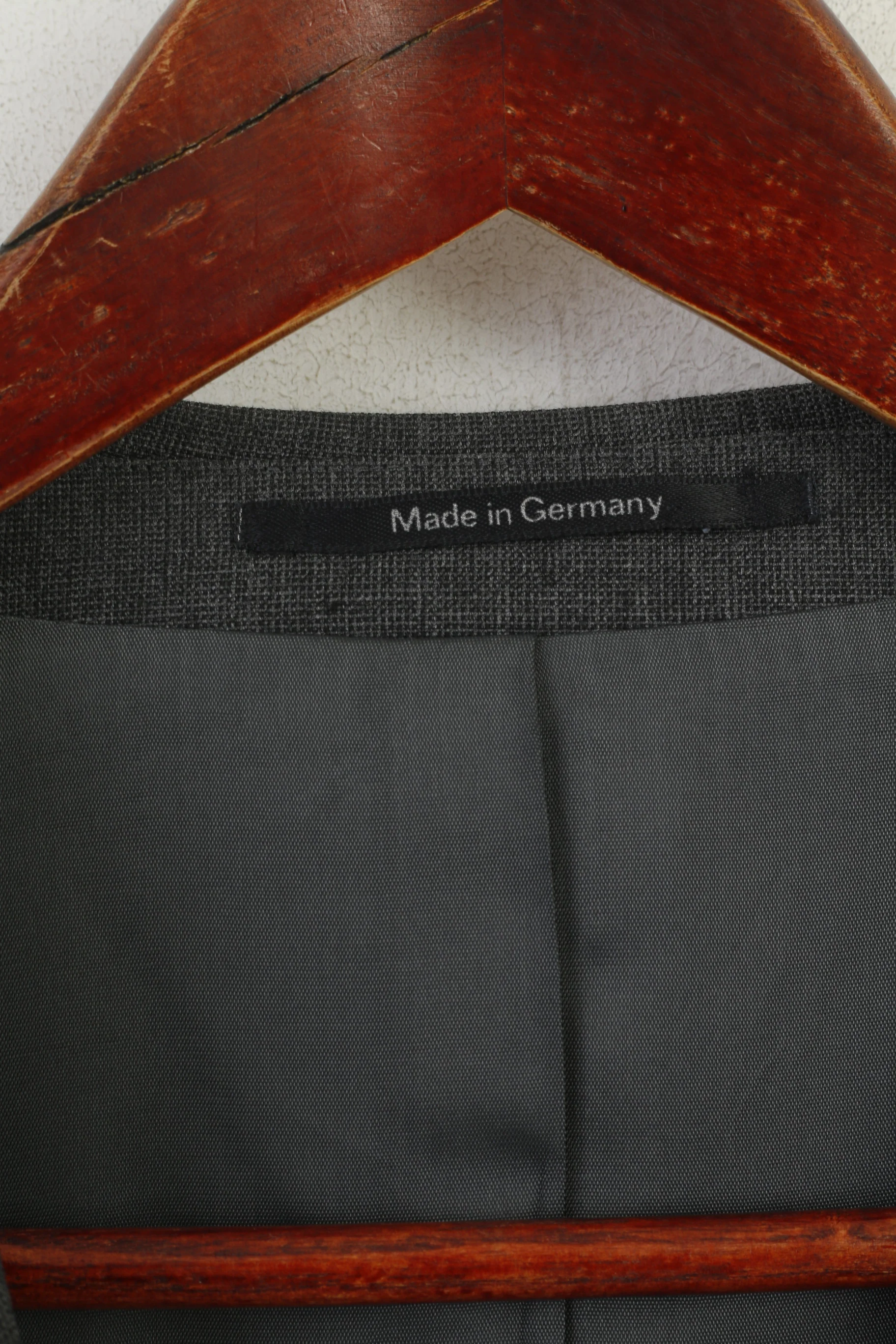 KLOTZ Men 59 XXL Blazer Grey Wool Blend Gutco Germany Single Breasted Jacket - Image 5