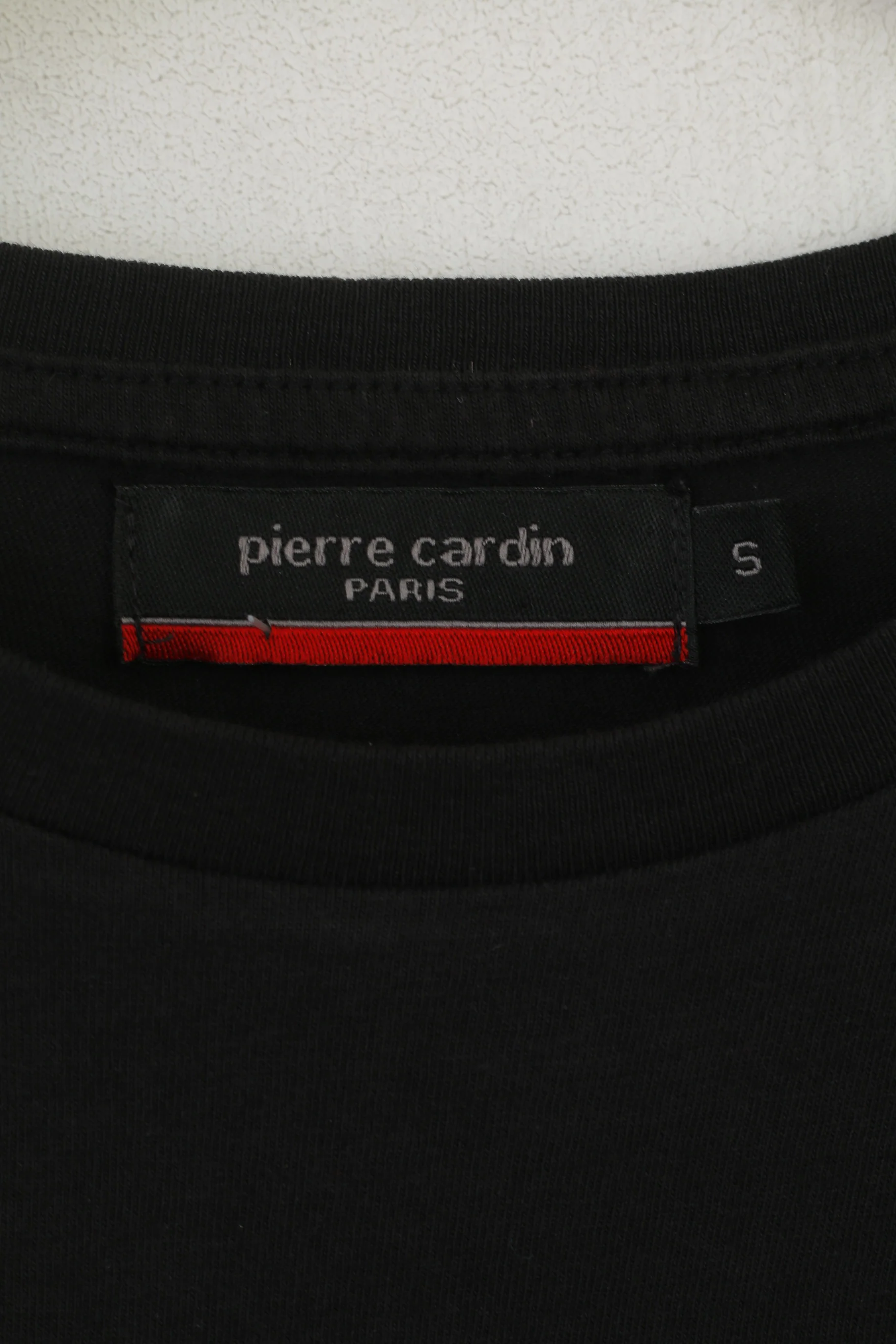 Pierre Cardin Paris Women S Shirt Black Cotton Pocket Logo Classic Top - Image 3