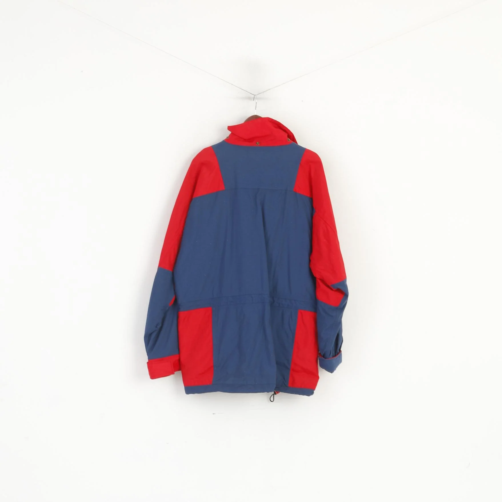 Olympia Toppen Men M Jacket Navy Vintage Olympic Lined Nylon Outdoor Full Zip Parka - Image 7
