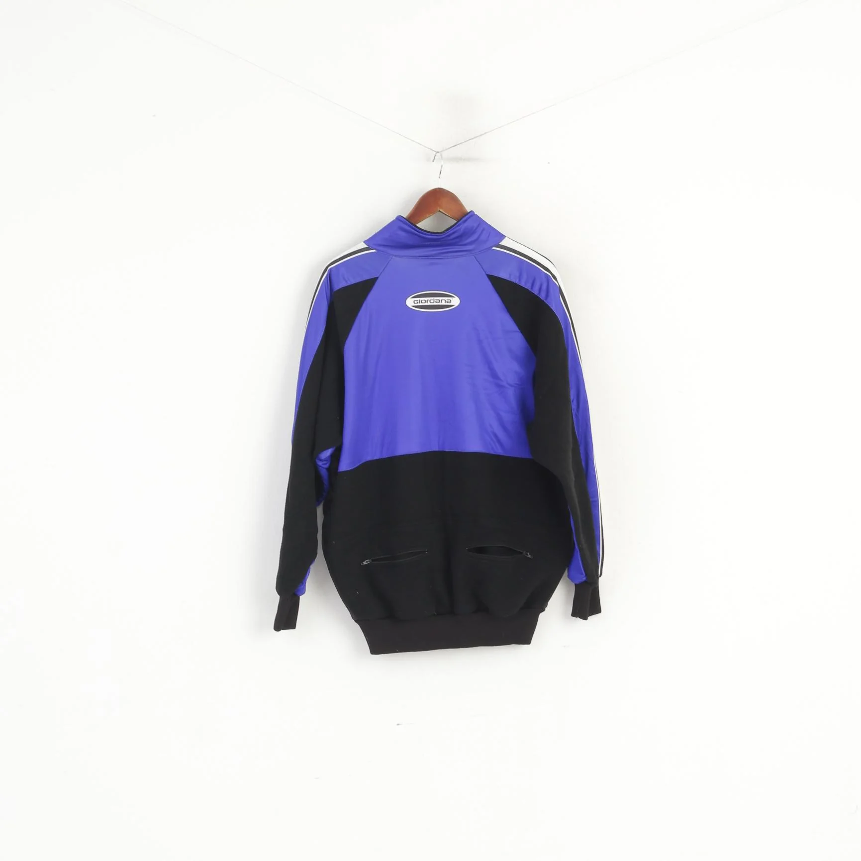 Giordana Men XL Cycling Jacket Purple Warm Up Fleece Polarsystem Italy Zip Up Top - Image 7