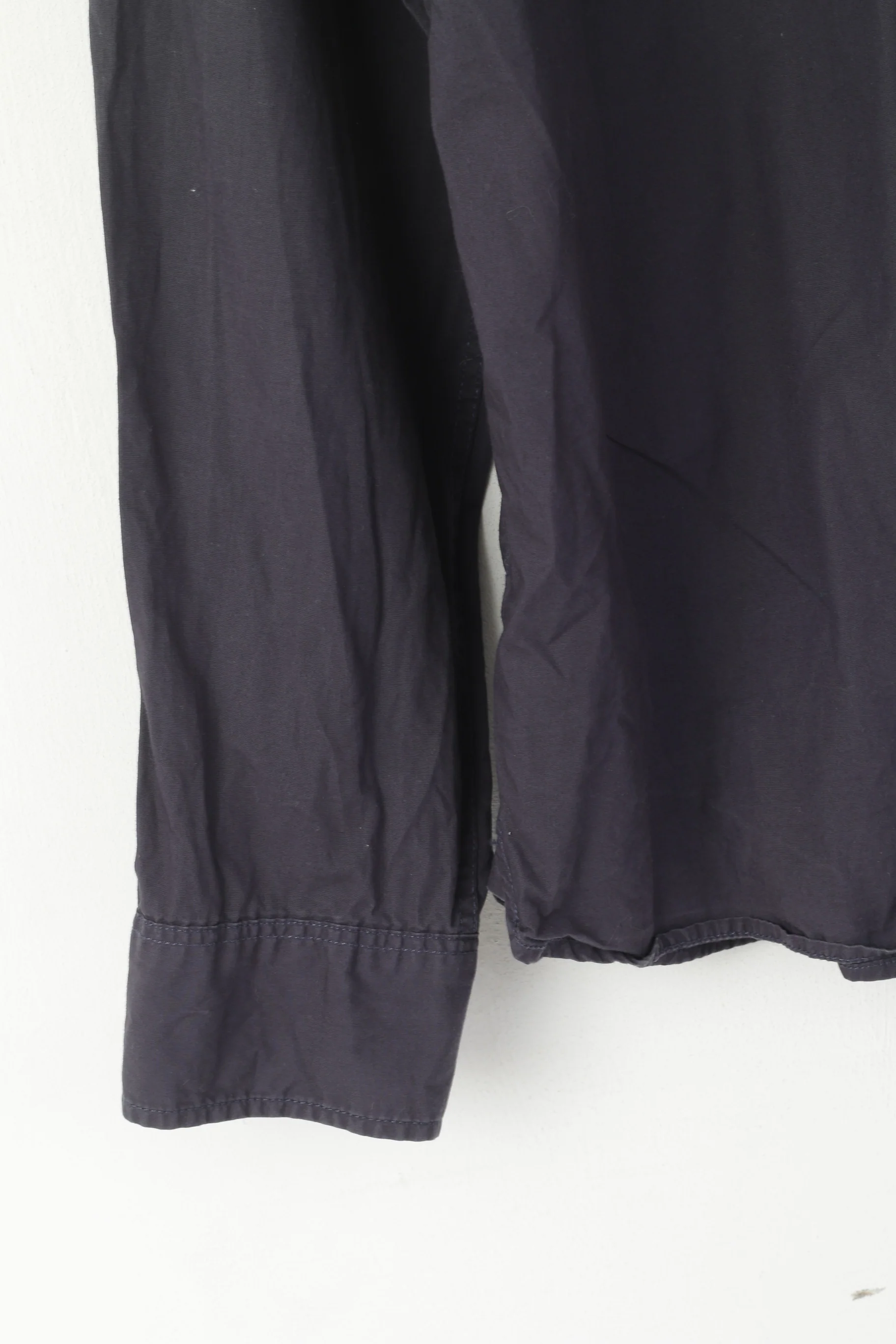 Levi's Men XXL Casual Shirt Navy Cotton Standard Fit Long Sleeve Plain Top - Image 3
