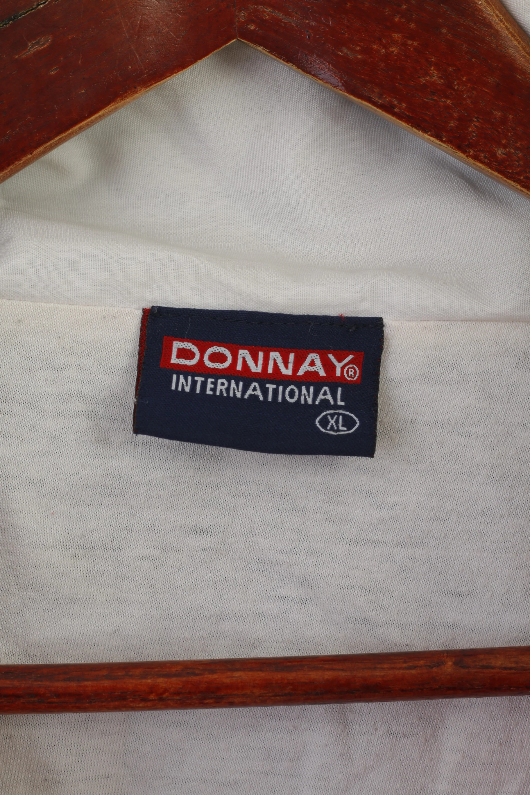 Donnay International Men XL Jacket Navy Vintage Bomber Nylon Tennis Full Zip Top - Image 4