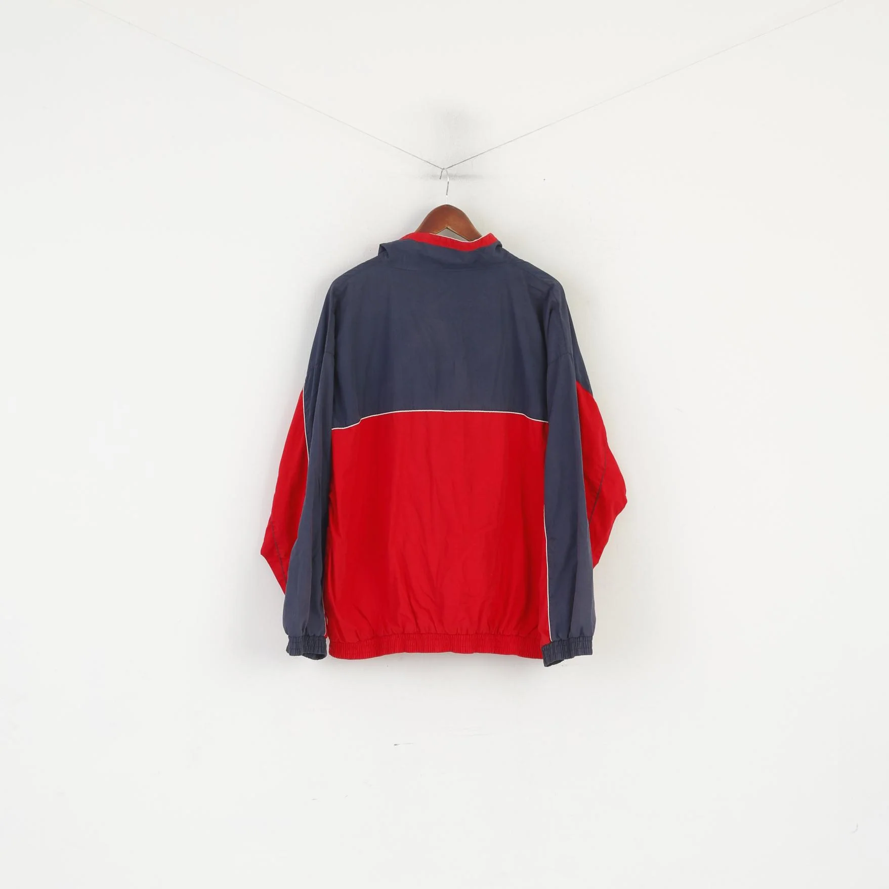 Donnay International Men XL Jacket Navy Vintage Bomber Nylon Tennis Full Zip Top - Image 6