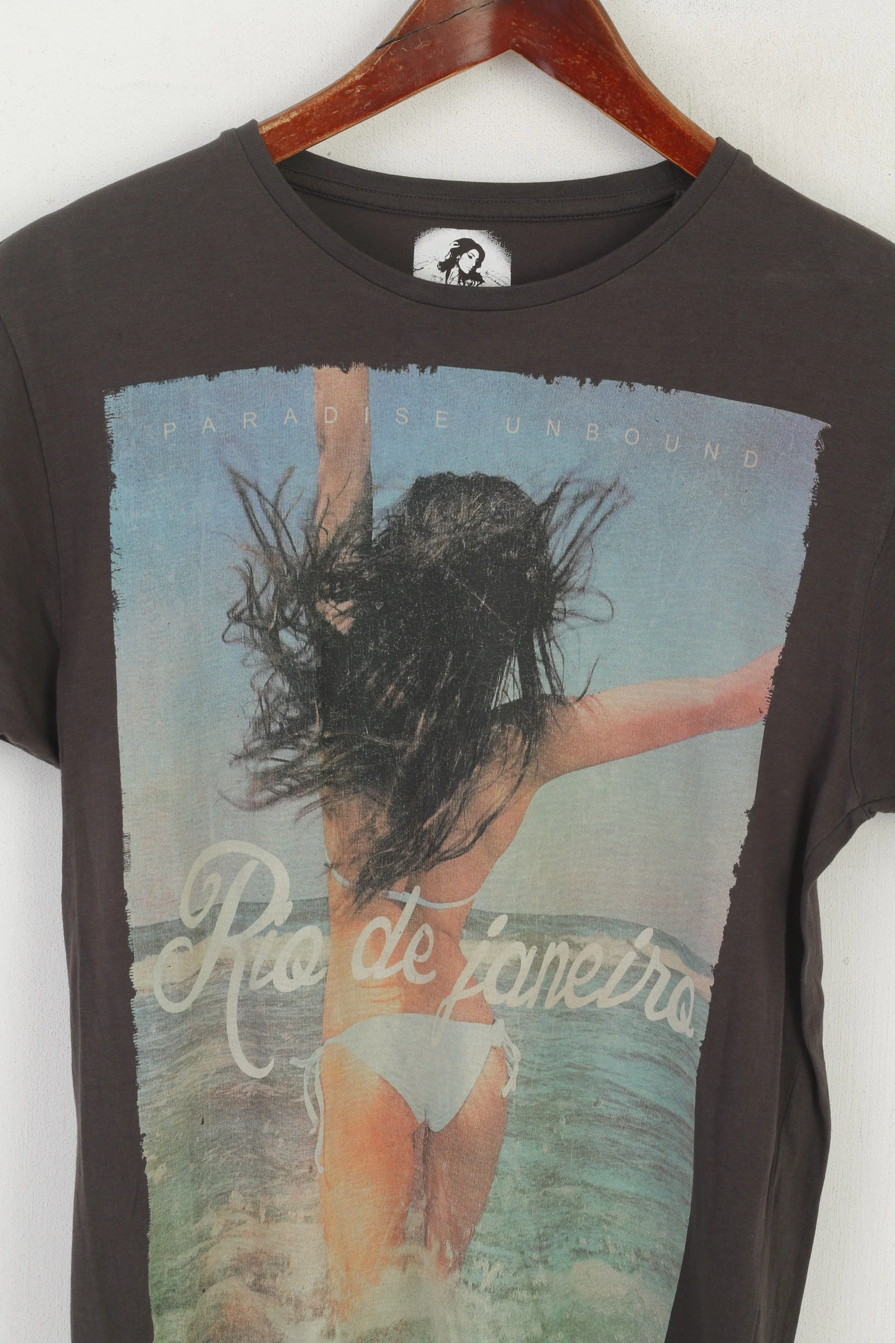 Cedar Wood State Men S Shirt Dark Grey Cotton Graphic Rio De Janeiro Top - Image 2