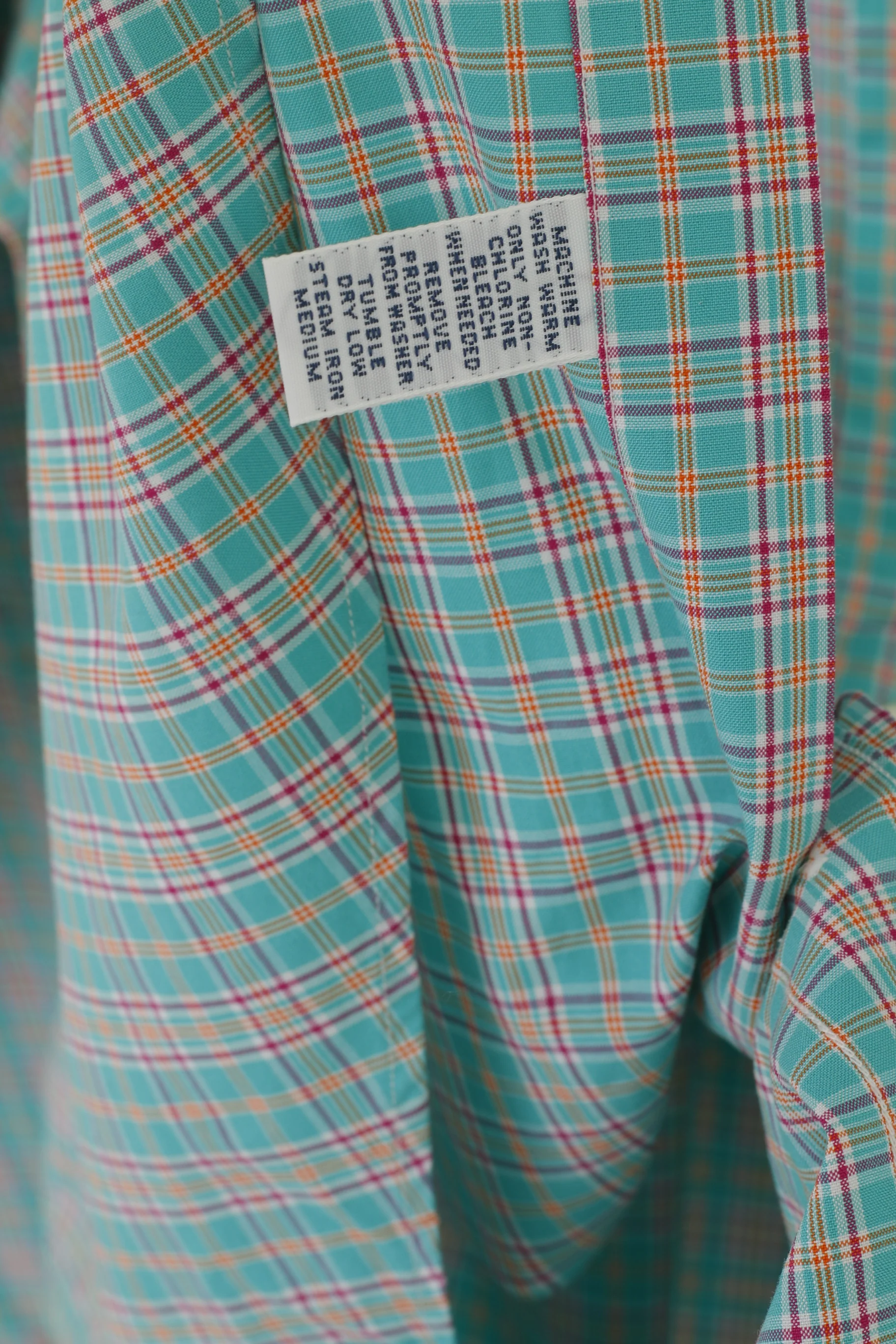 Ralph Lauren Men 16.5 L Casual Shirt Green Check Cotton Custom Fit Long Sleeve Top - Image 5