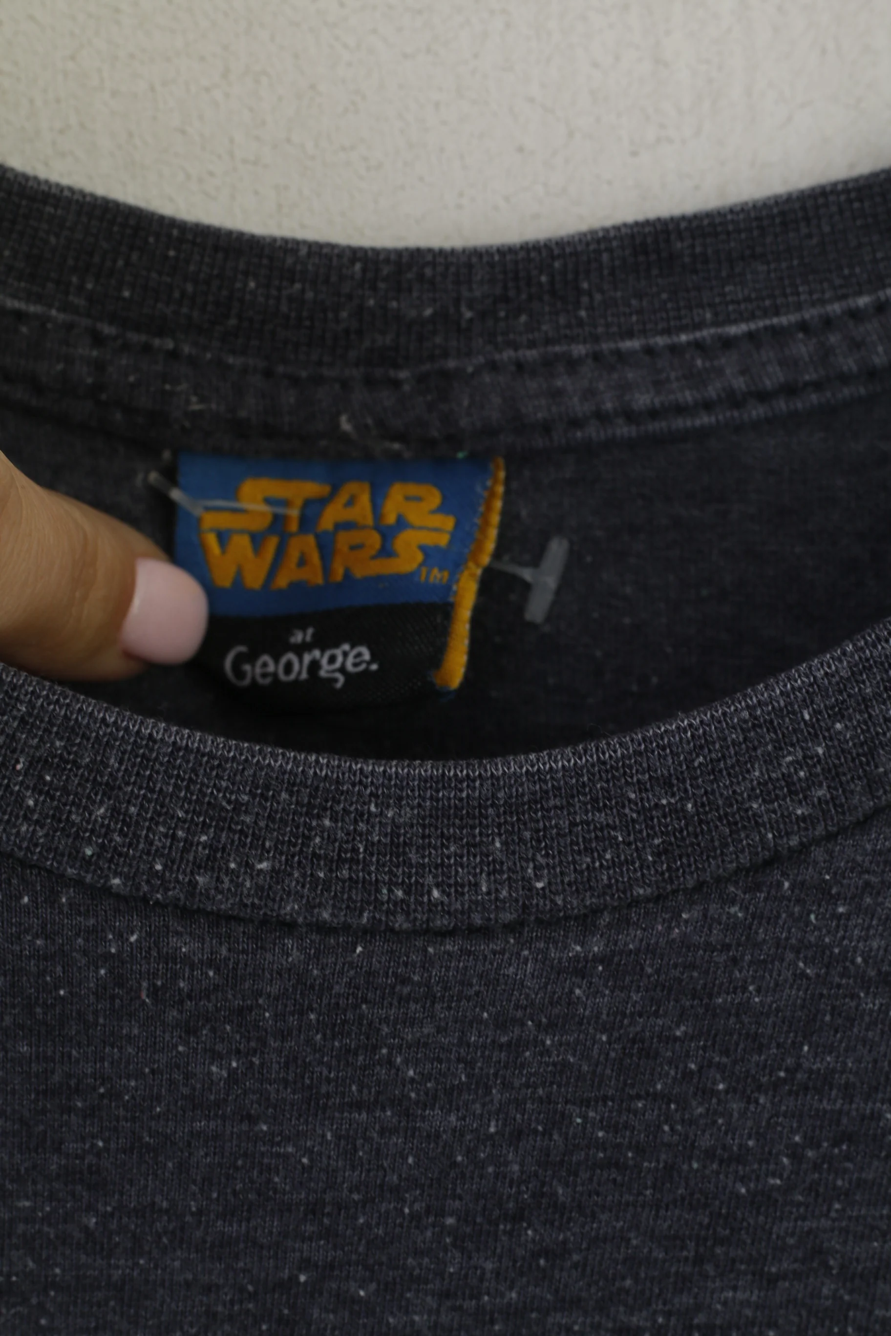 George Star Wars Men L Shirt Gray Cotton Graphic Casual Top - Image 3