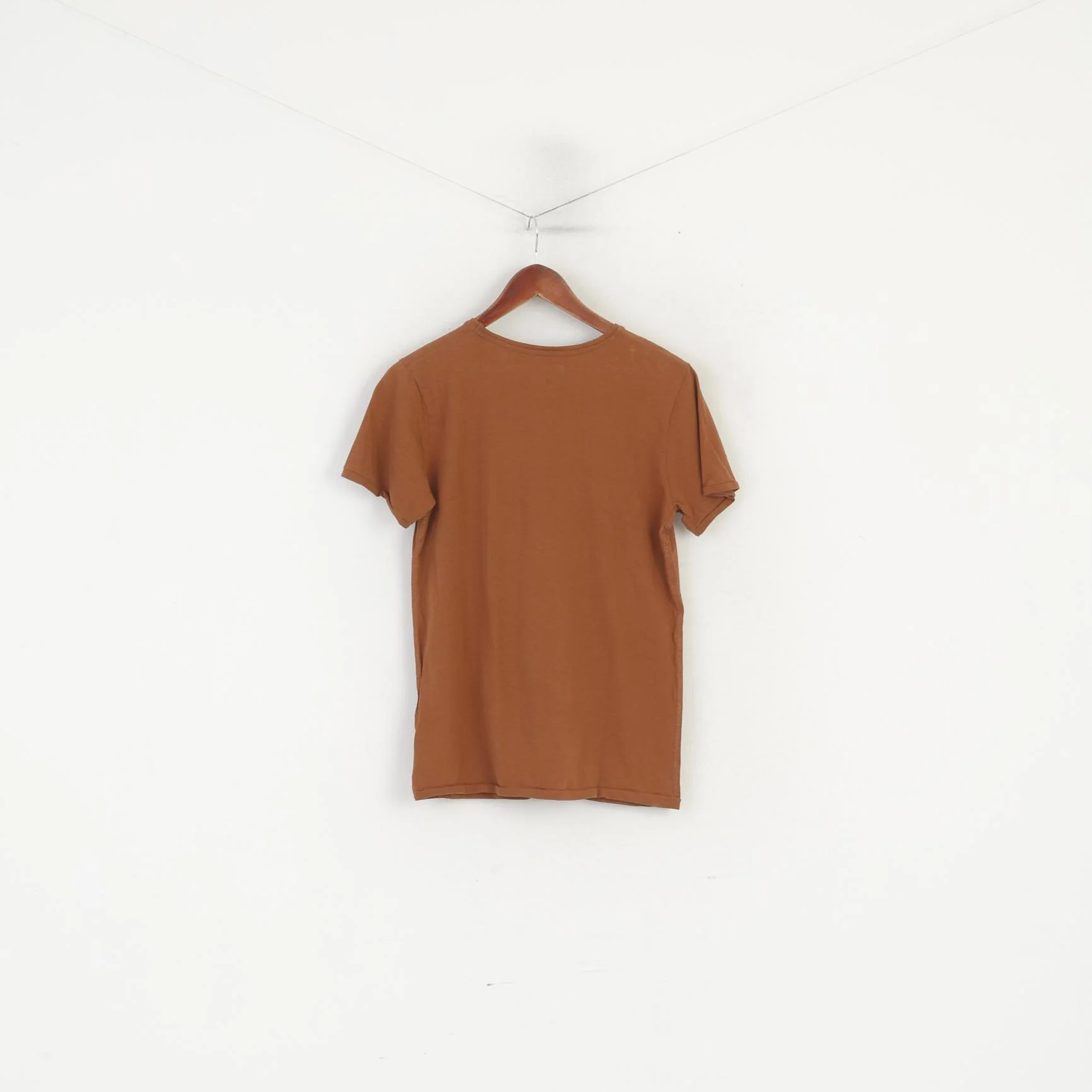Dr Rehfeld Men M Shirt Brwon Cotton Broadway Dance Graphic Top - Image 5