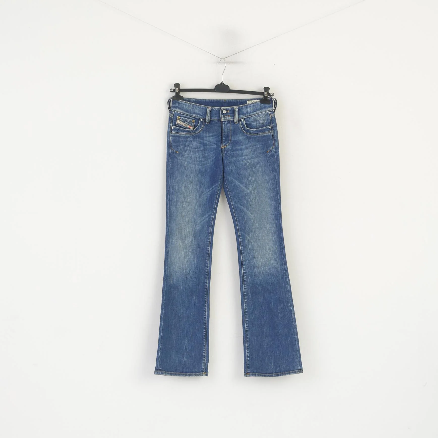 Diesel Industry Women 28 Jeans Trousers Blue Denim Cotton Ronhar Stretch Pants