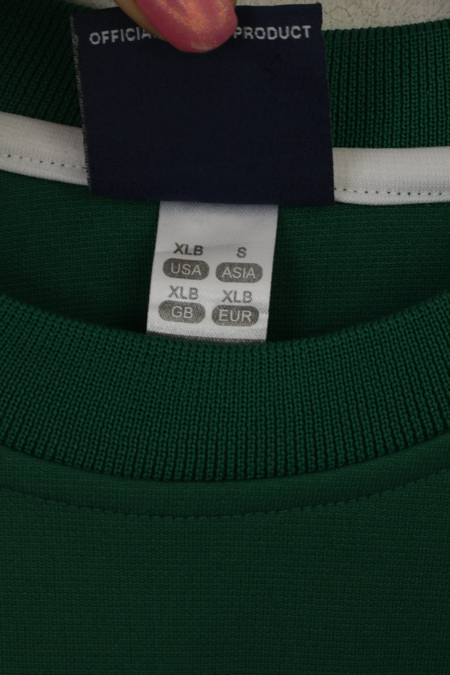 Umbro Youth XLB 12-14 Age Shirt Green FAI Ireland Football Gerrard 8 Jersey Top - Image 4