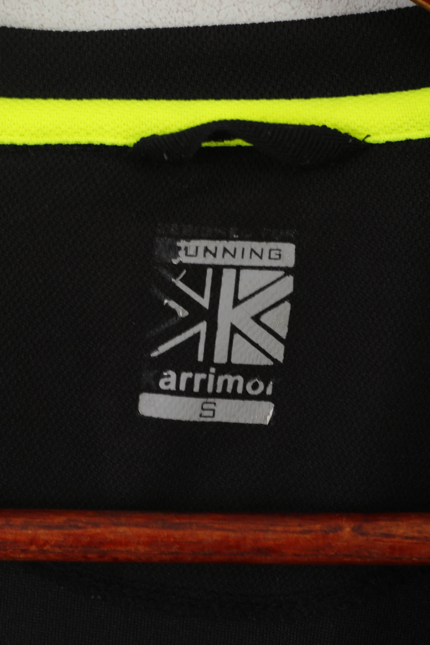 Karrmior Men S Shirt Black Running Activewear Reflective Sport Jersey Top - Image 4