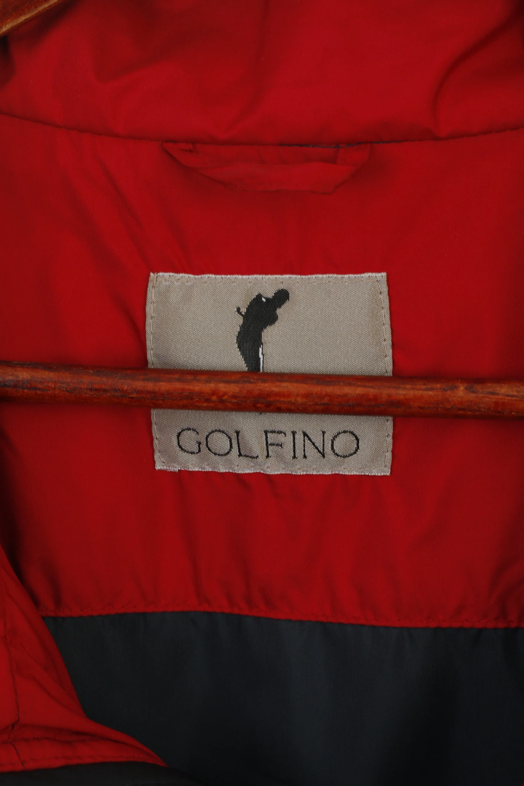 Golfino Men XL Jacket Navy Proline Golf Activewear Fill Zip Vintage Sportswear Top - Image 4