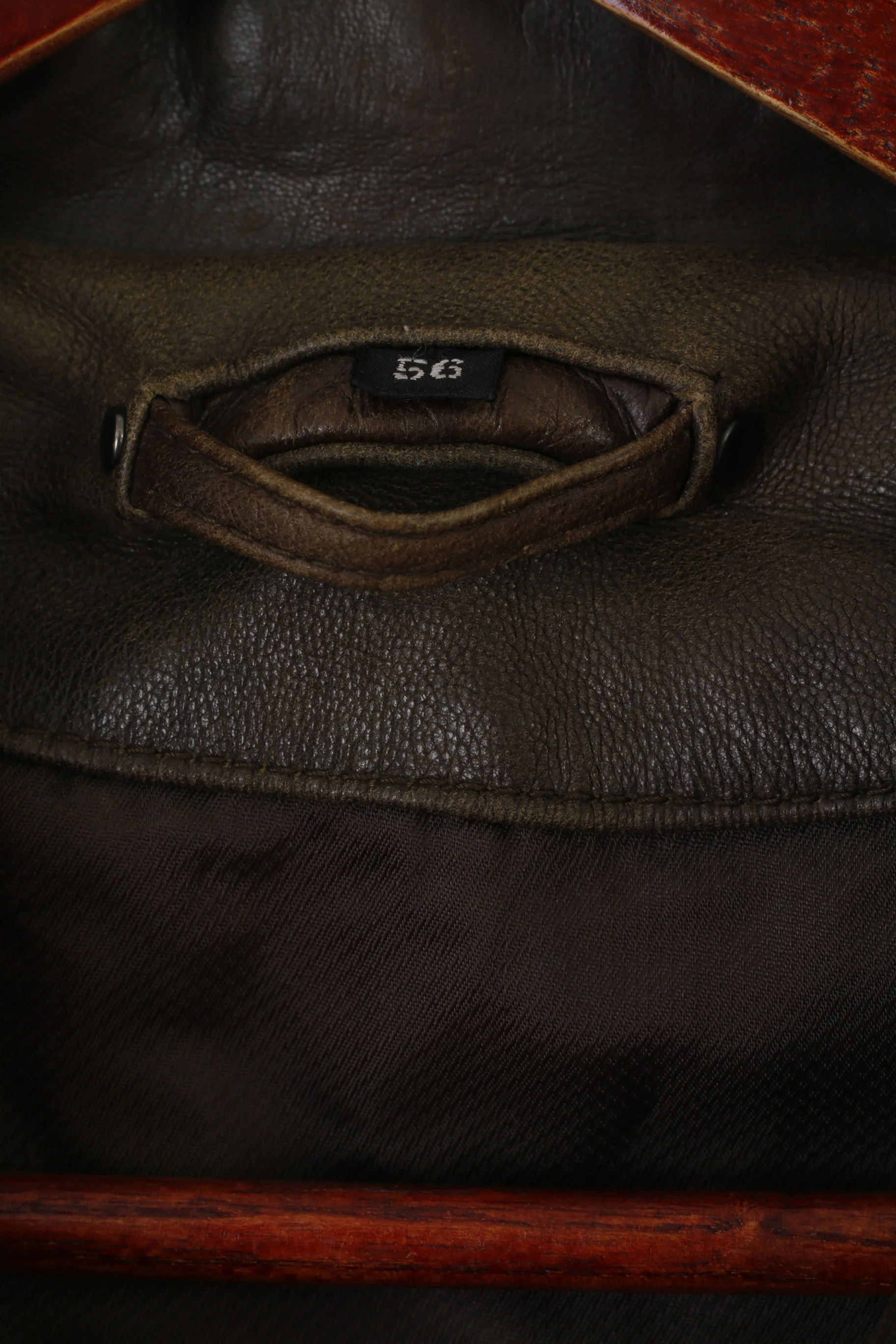 Trapper Men 46 56 XL Jacket Brown Soft Leather Ledder Single Breasted Top - Image 4