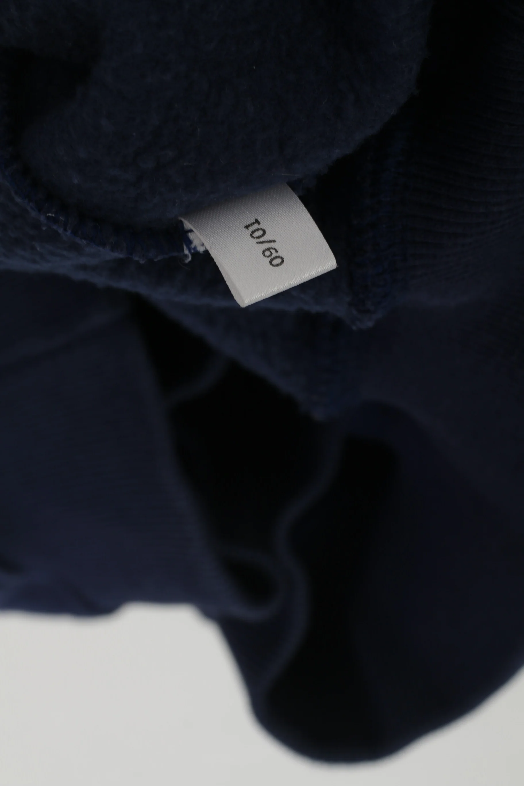 Adidas Men L 192 Sweatshirt Navy Vintage Cotton Hooded Kangaroo Pocket Top - Image 5