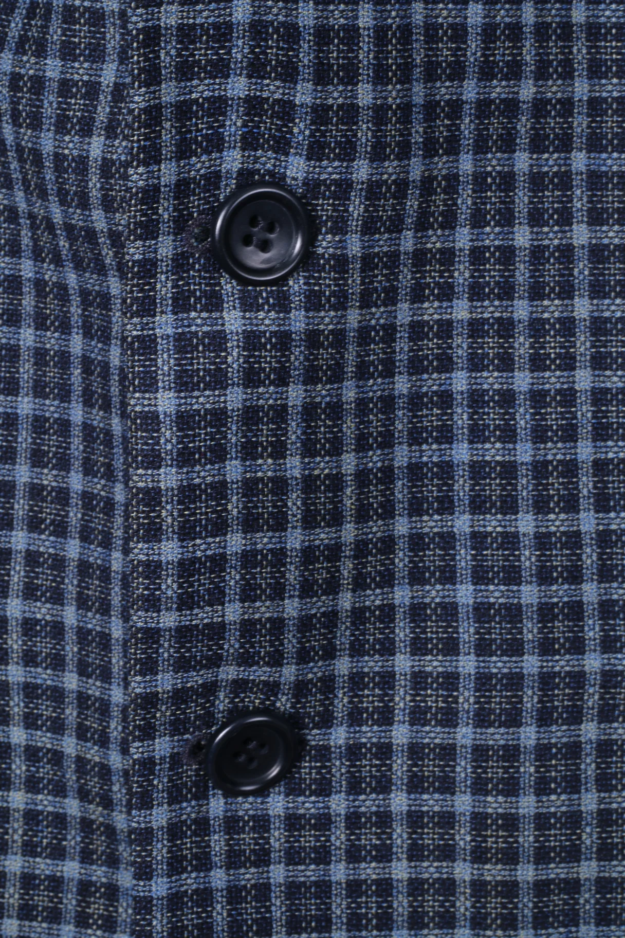 Roeterink Bocholt Men 50 40 Blazer Blue Vintage Check 100% Wool Made in Italy Jacket - Image 5