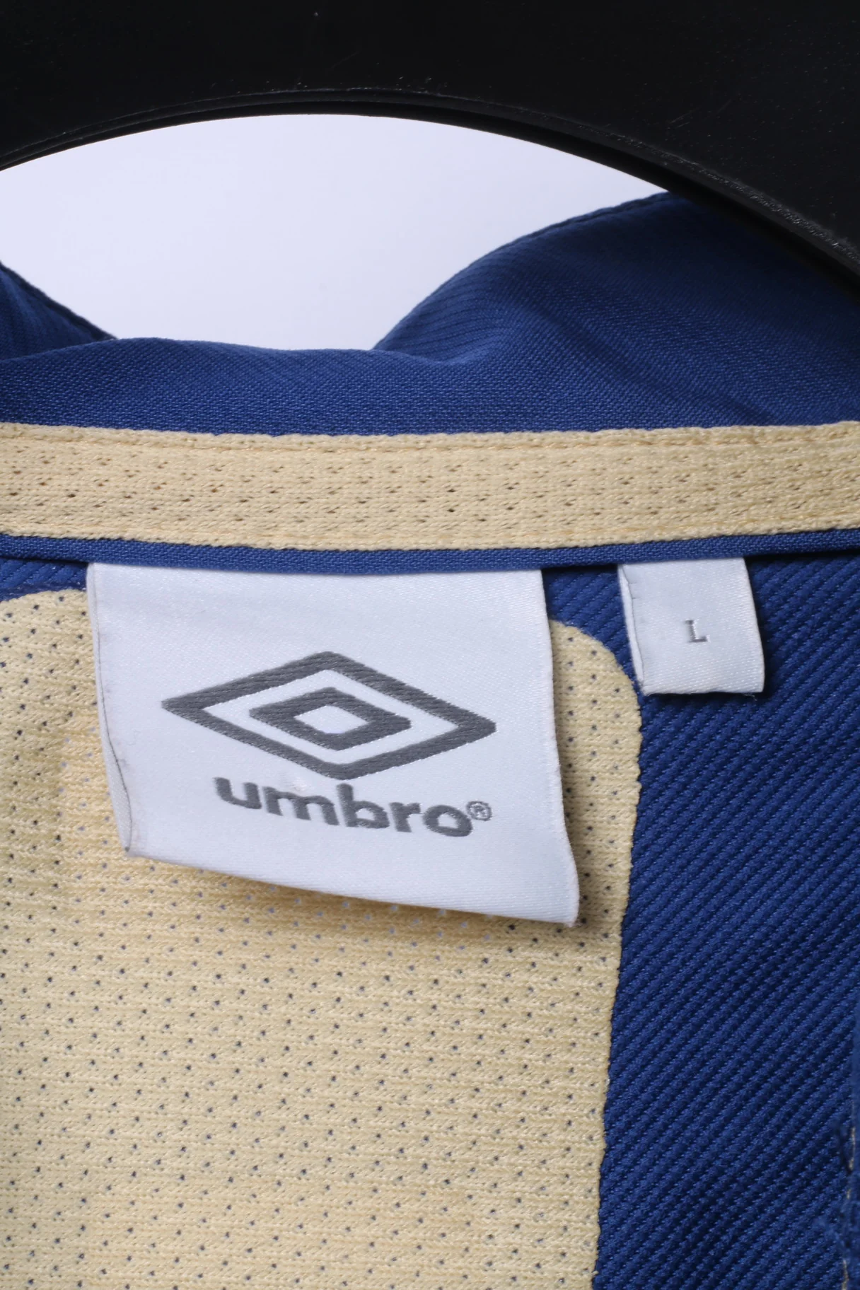Umbro Mens L Pullover Jacket Blue Lightweight Sportswear Avtive Run Gym Top - Image 4