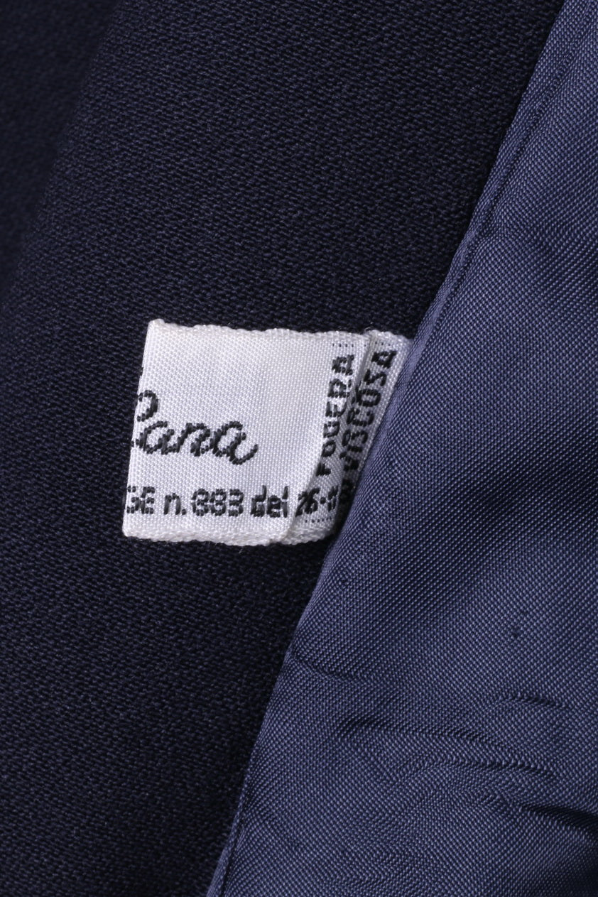 FATINA Men 54 S Blazer Navy 100% Wool Classic Roma Retro Single Breasted Jacket - Image 7
