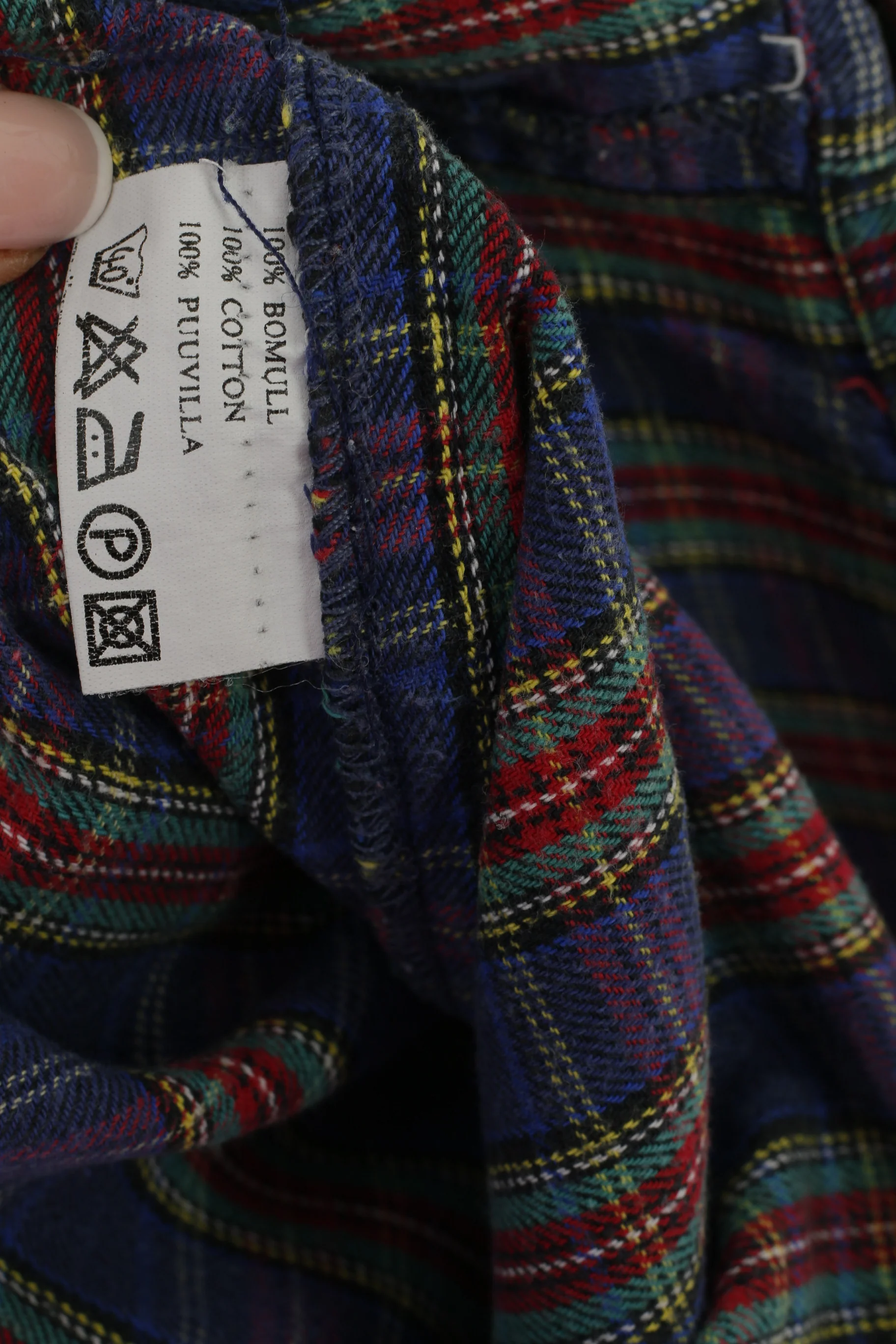 Deauville Dog Men XL Casual Shirt Blue Cotton Check Vintage Outdoor Division Top - Image 5