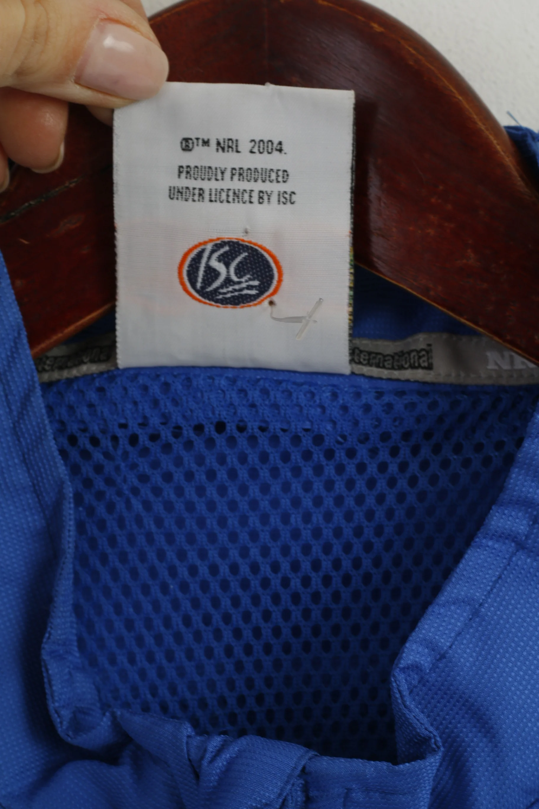 NRL Team International Youth 14 Age Jacket Blue Bulldogs Rugby Zip Up Sport Top - Image 5