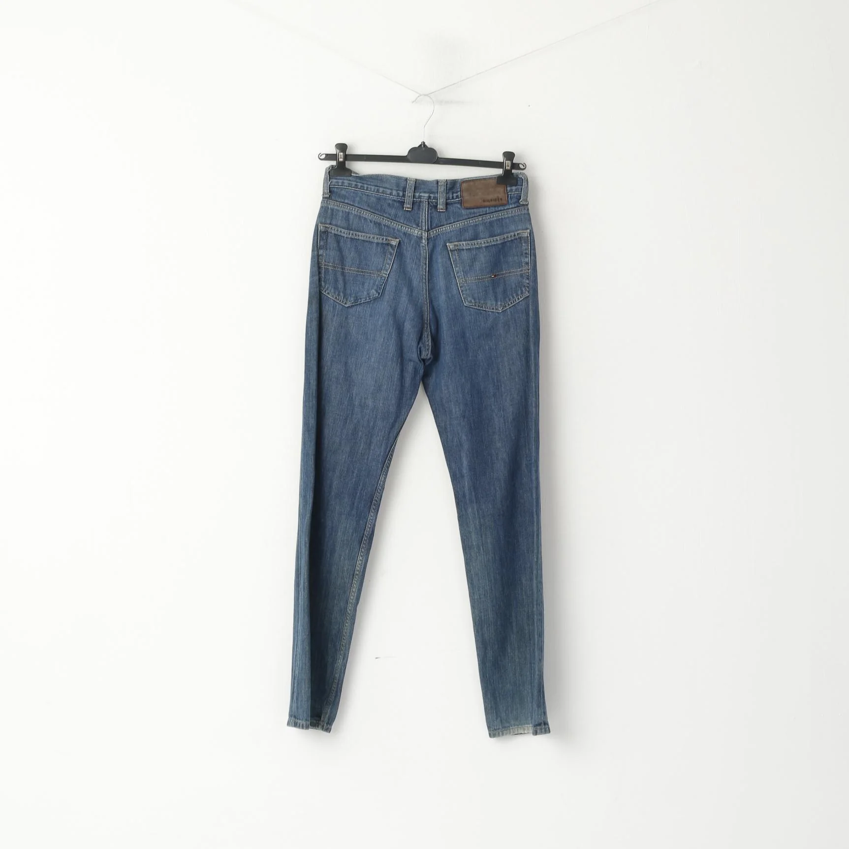 Tommy Hilfiger Men 30 Jeans Trousers Cotton Blue Denim Straight Regular Pants - Image 6