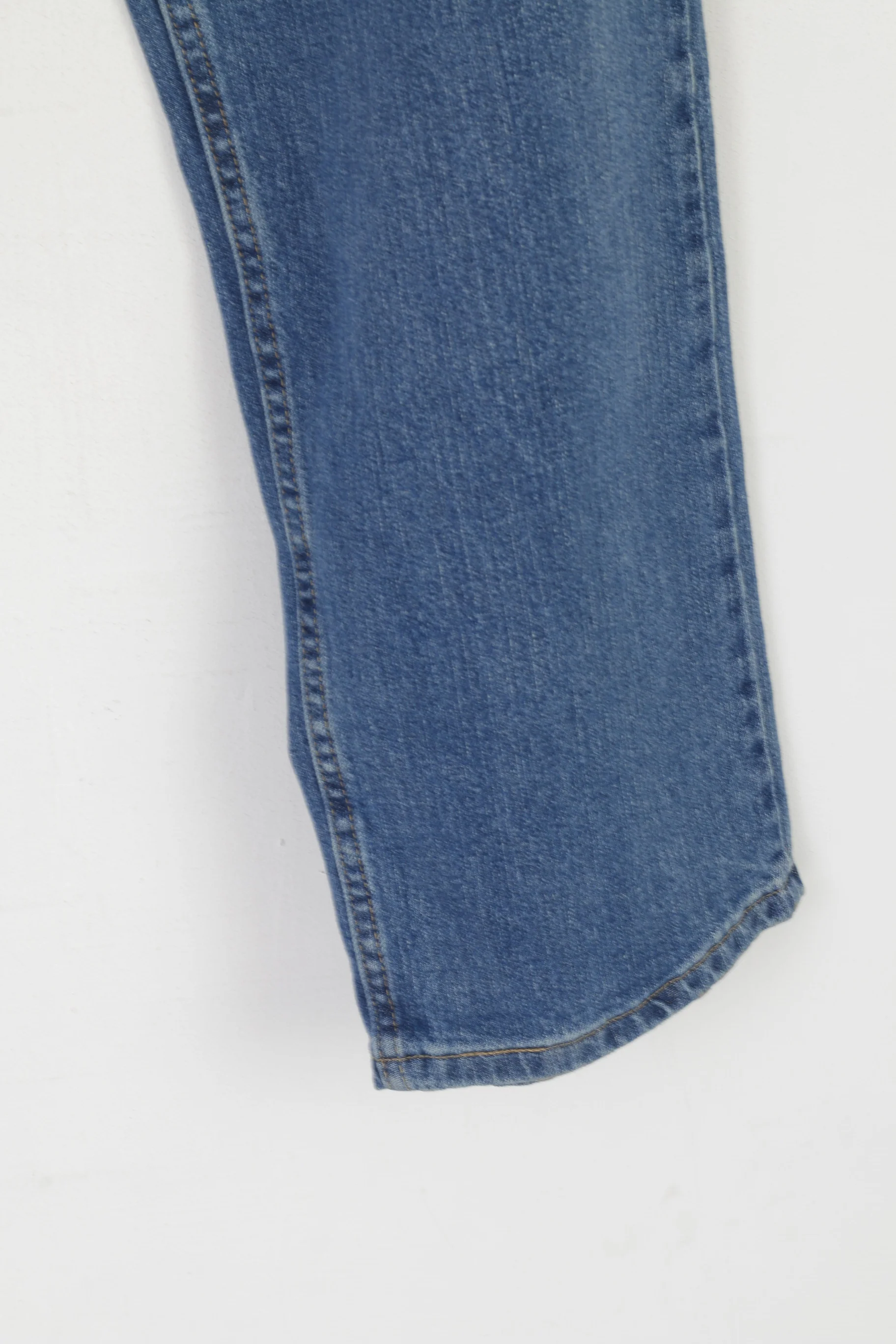 New Wrangler Authentics Men 34 Jeans Trousers Blue Denim Straight Pants - Image 3