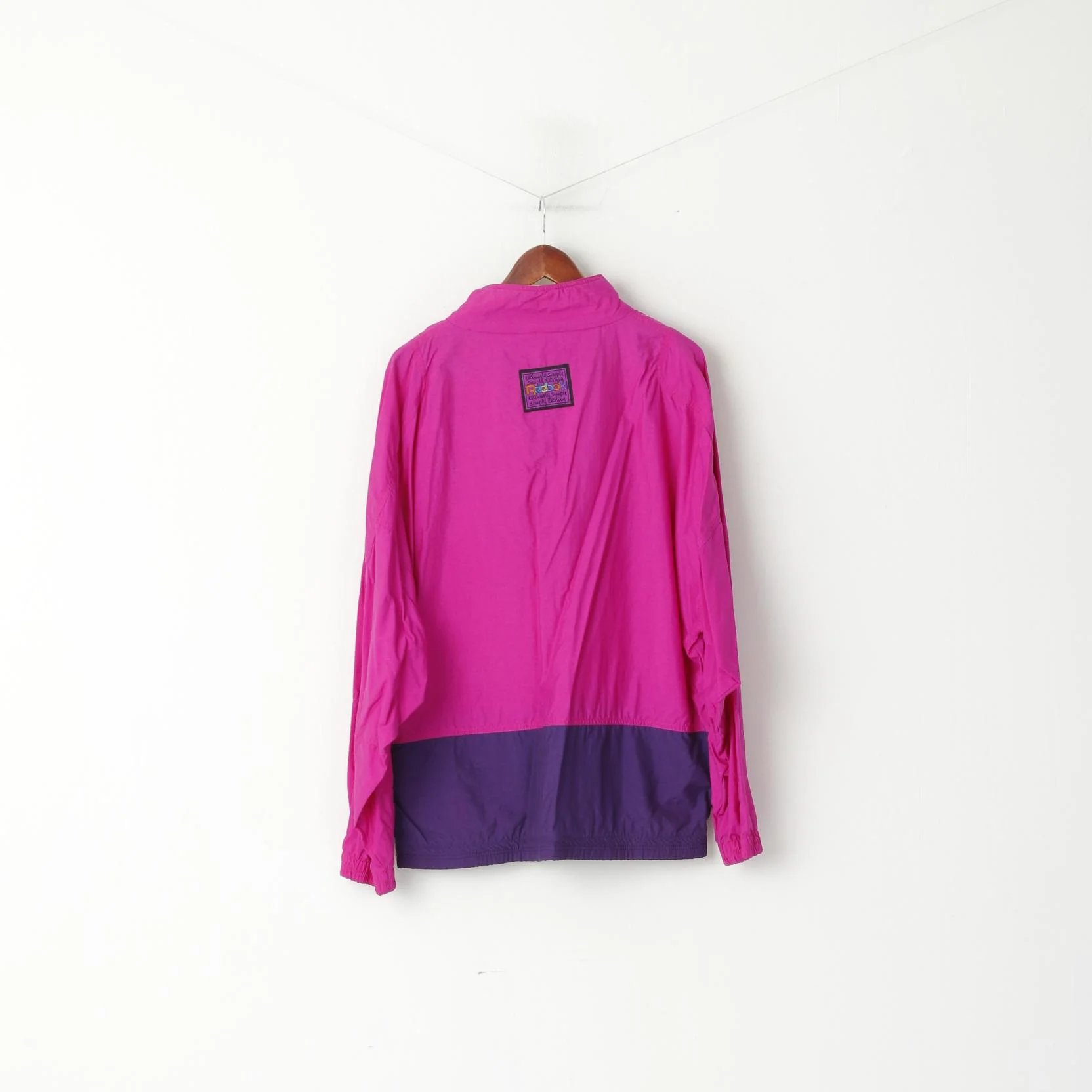 Reebok Women XL Pullover Jacket Amaranth Vintage Activewear Pockets Festival Top - Image 7