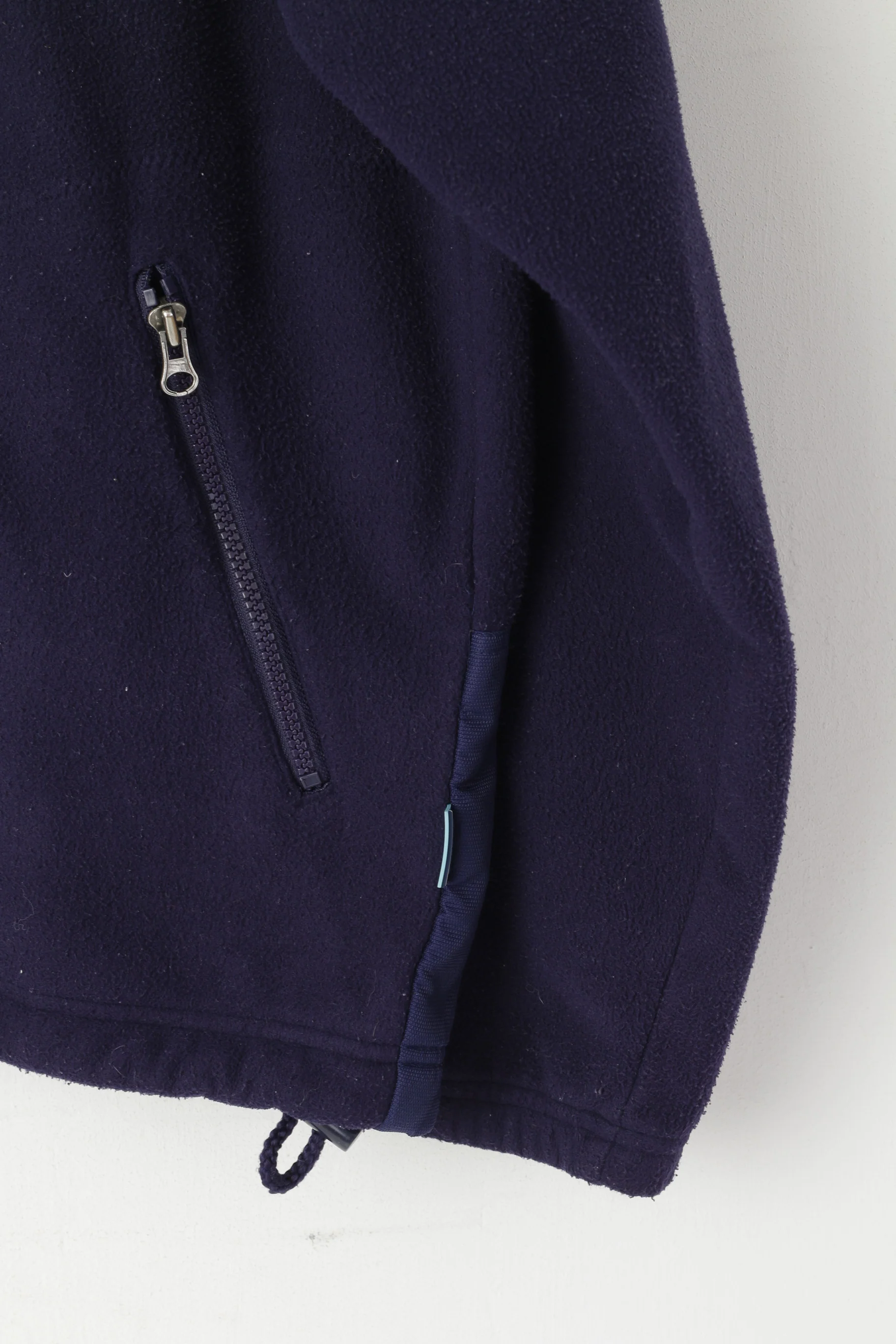 Ellesse Men M Fleece Jacket Purple Full Zipper Sportswear Vintage Sweatshirt Top - Image 3