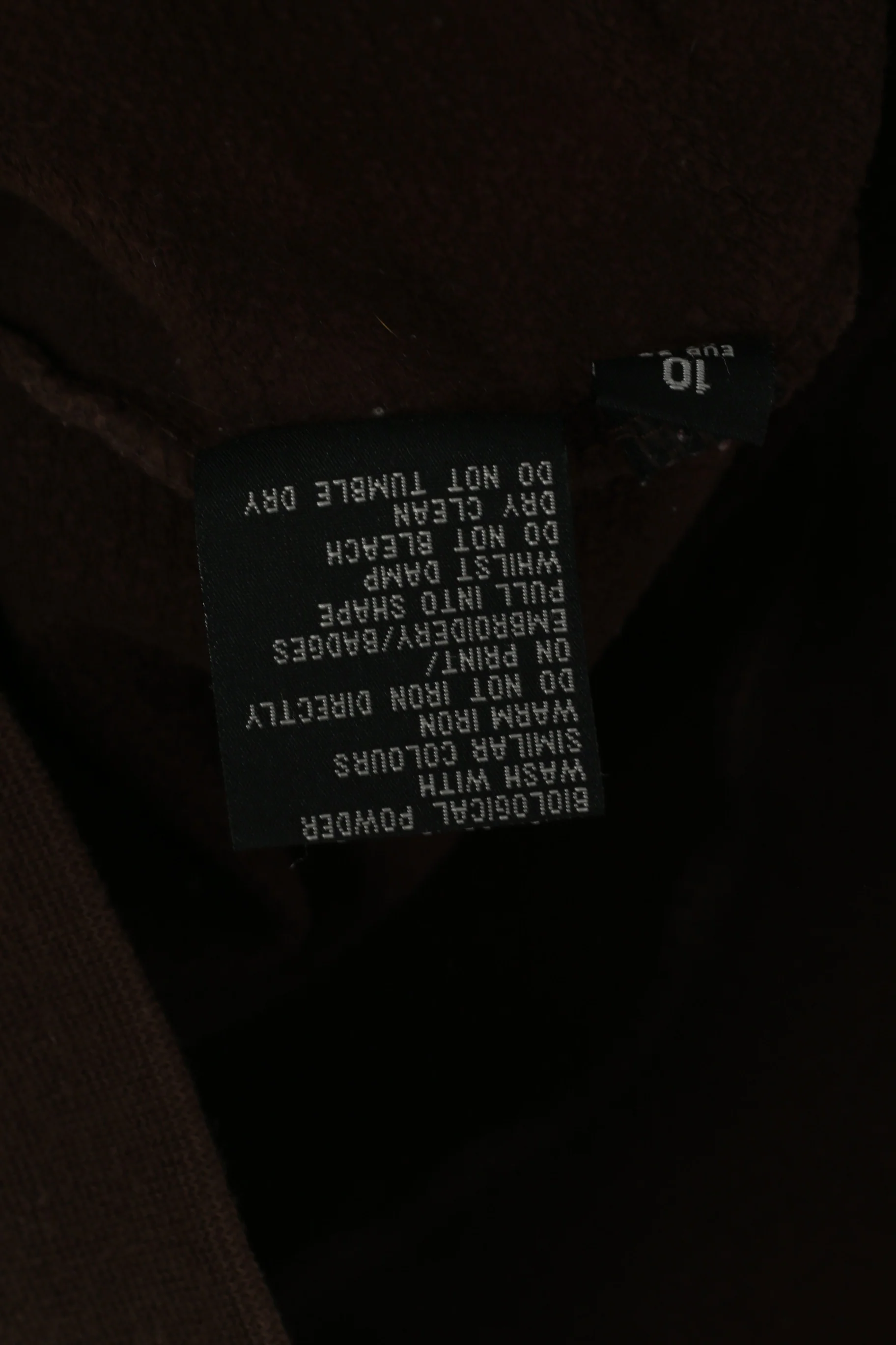 Musto Women 10 S Sweatshirt Brown Cotton Hooded V Neck Kangaroo Pocket Top - Image 5