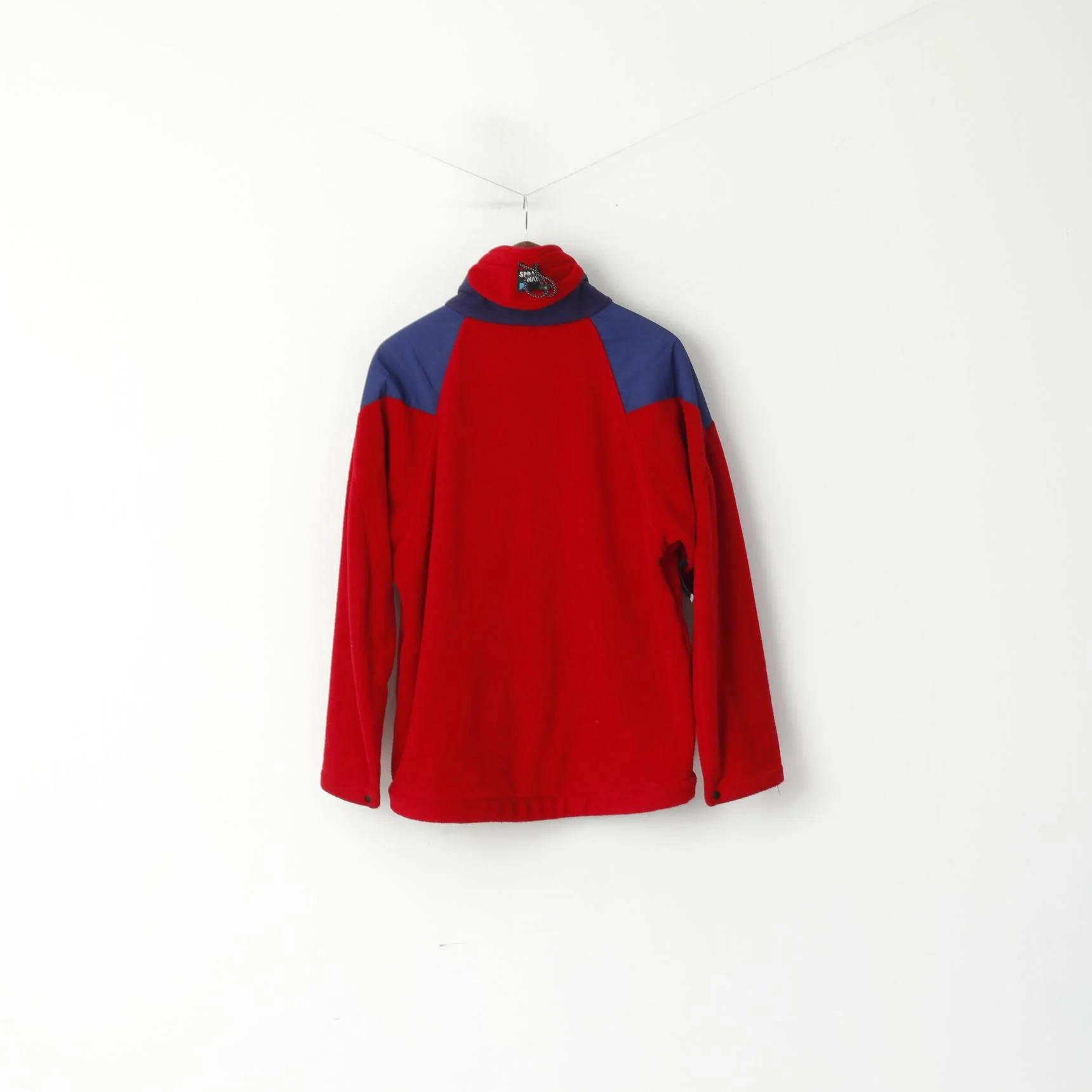 Sprayway Men S Fleece Top Red Vintage Windbloc Breathable Full Zipper Outdoor Top - Image 5