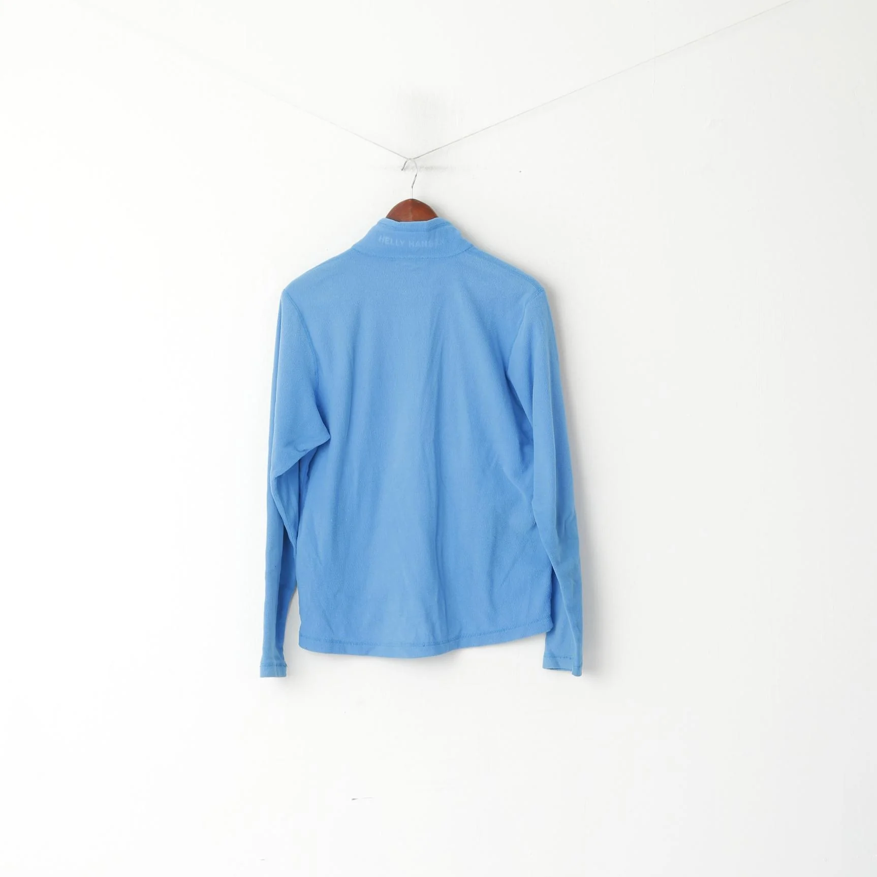 Helly Hansen Women M Fleece Top Blue Zip Up Lightweight Outdoor Hiking Sweatshirt Top - Image 6