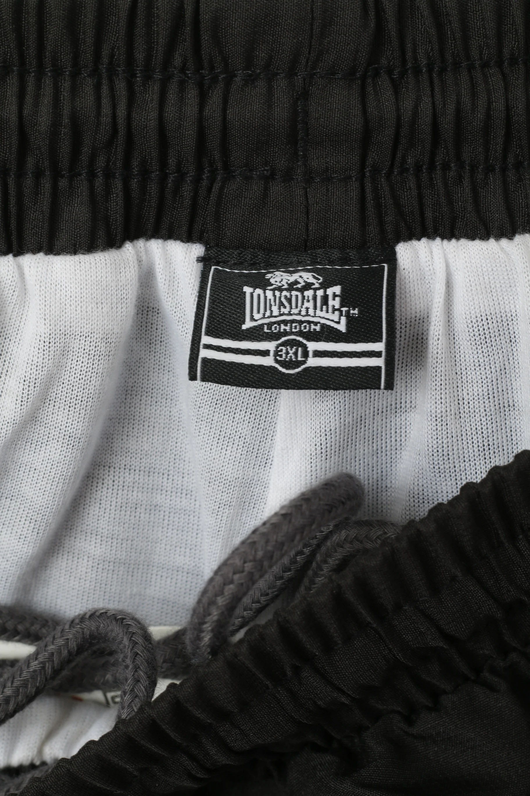 Lonsdale London Men 3XL Sweatpants Black Shiny Zip Pockets Tracksuit Bottom Pants - Image 3