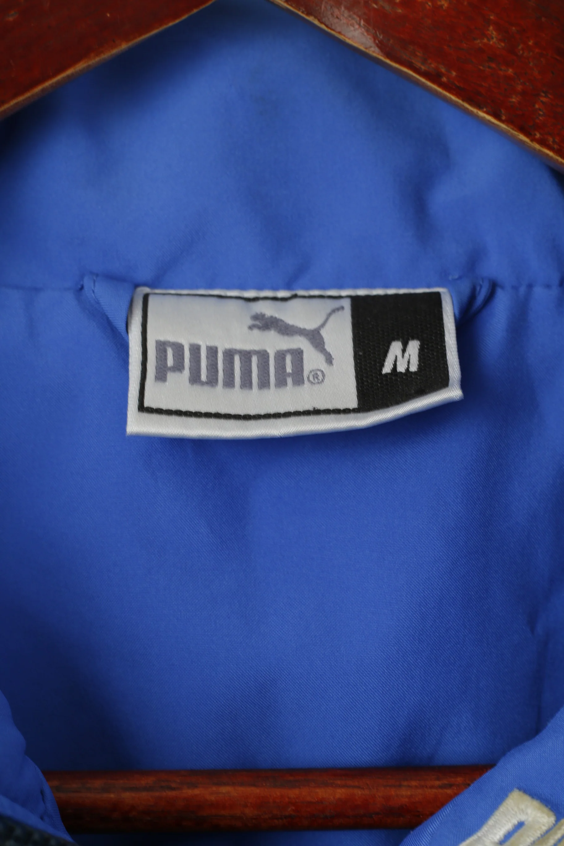 Puma Men M Jacket Navy VIntage Sportswear King Mesh Lined Activwear Training Top - Image 6