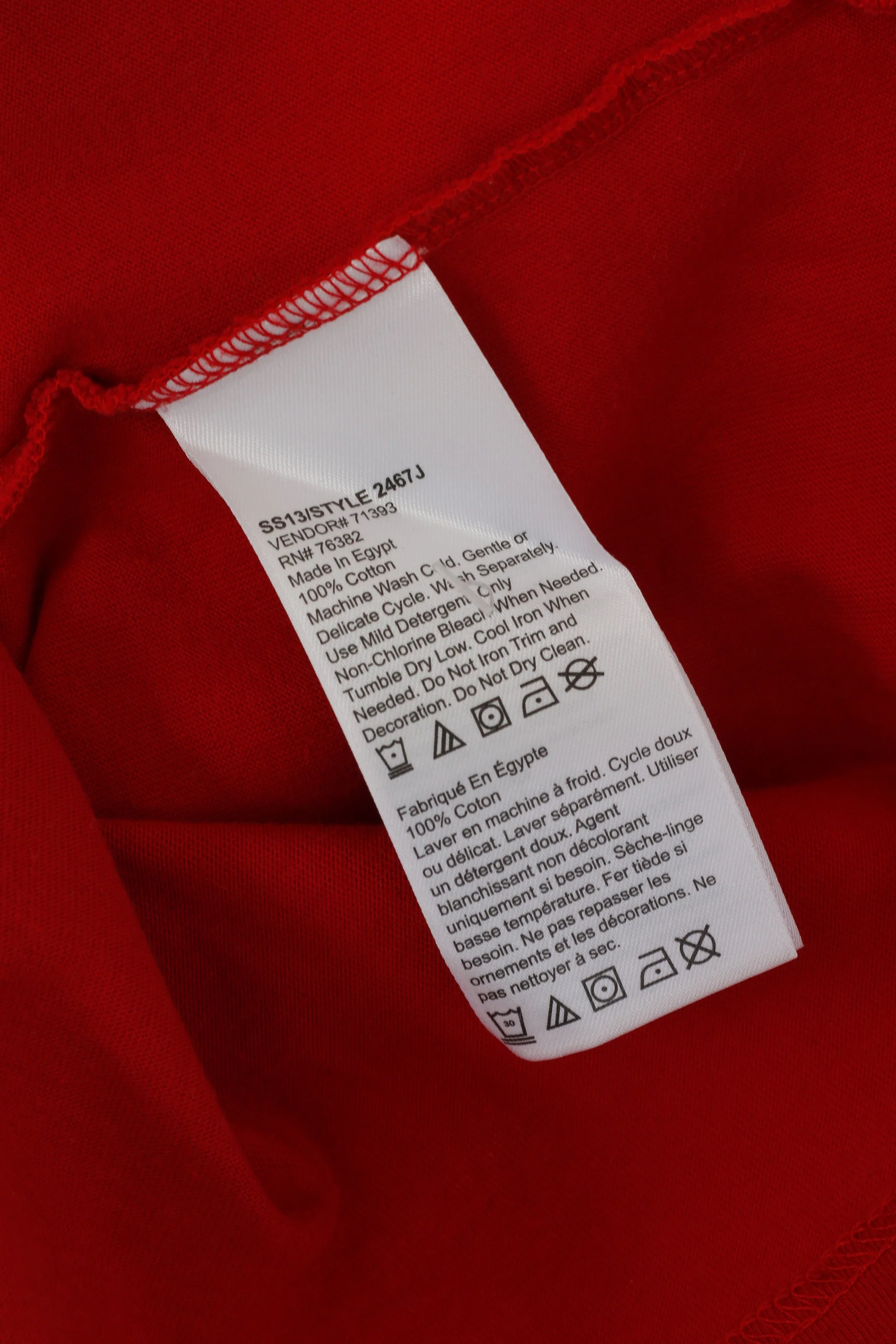 Timberland Men M Long Sleeved Shirt Red Cotton Regular Fit Graphic Earthkeepers Top - Image 5