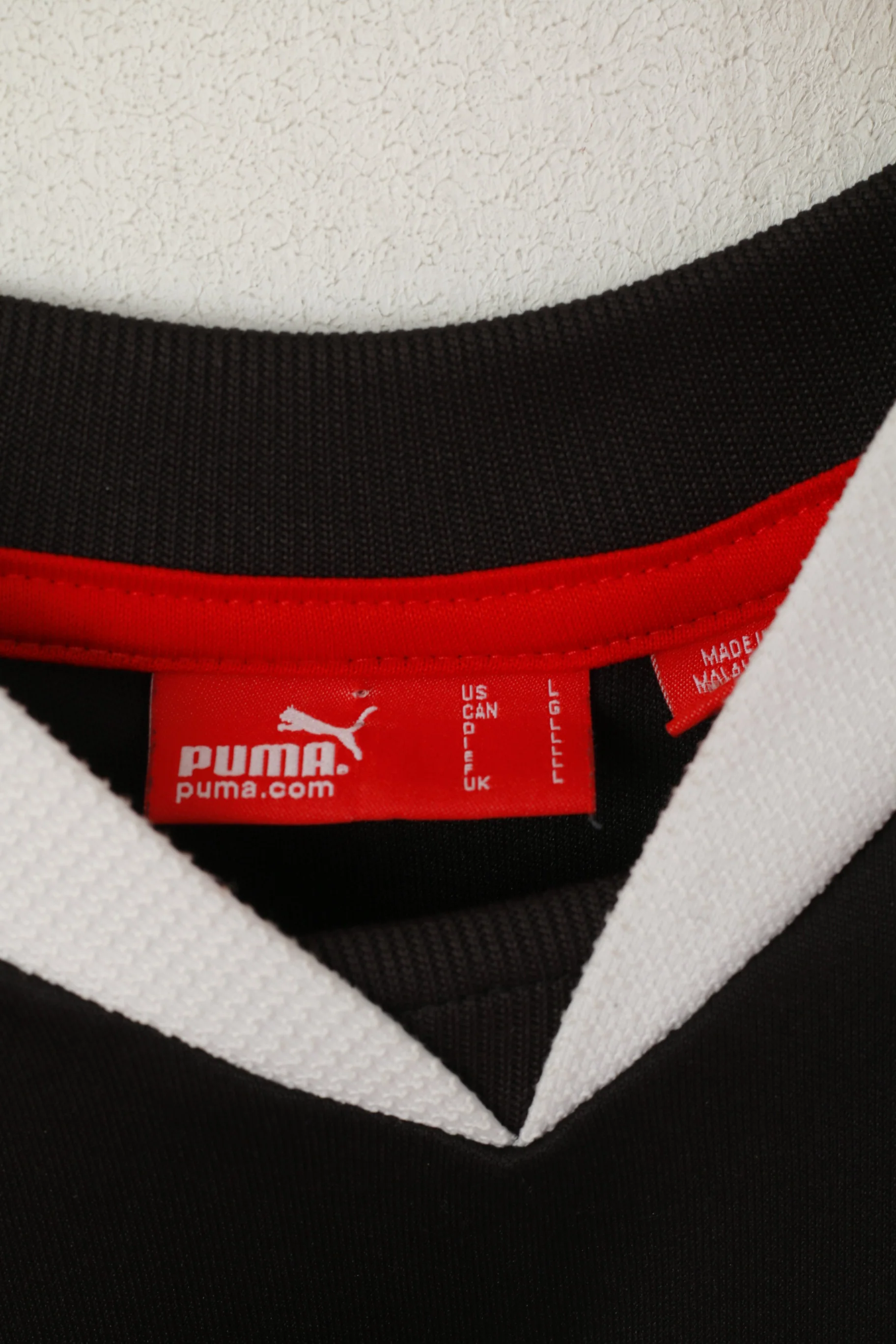 Puma Men L Shirt Black Sportswear USP Vintage Active Jersey Top - Image 3