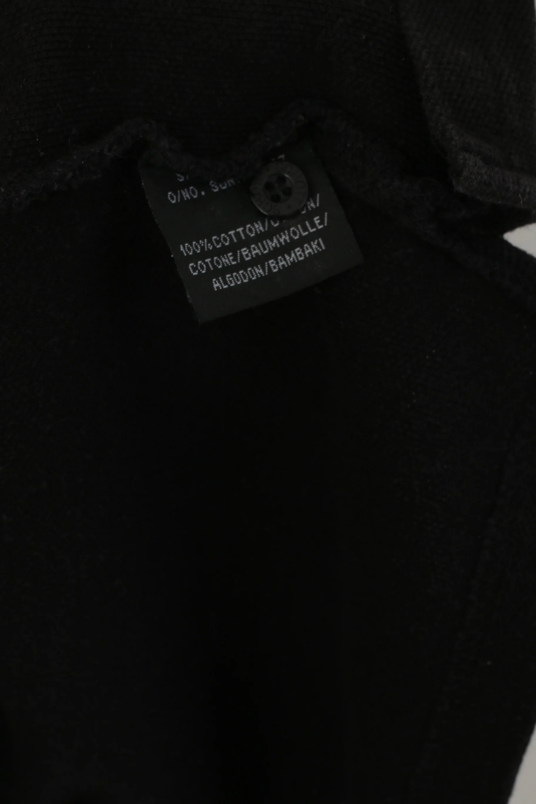 Schott N.Y.C Men L Polo Shirt Black Fit Cotton Detailed Buttons Classic Top - Image 4