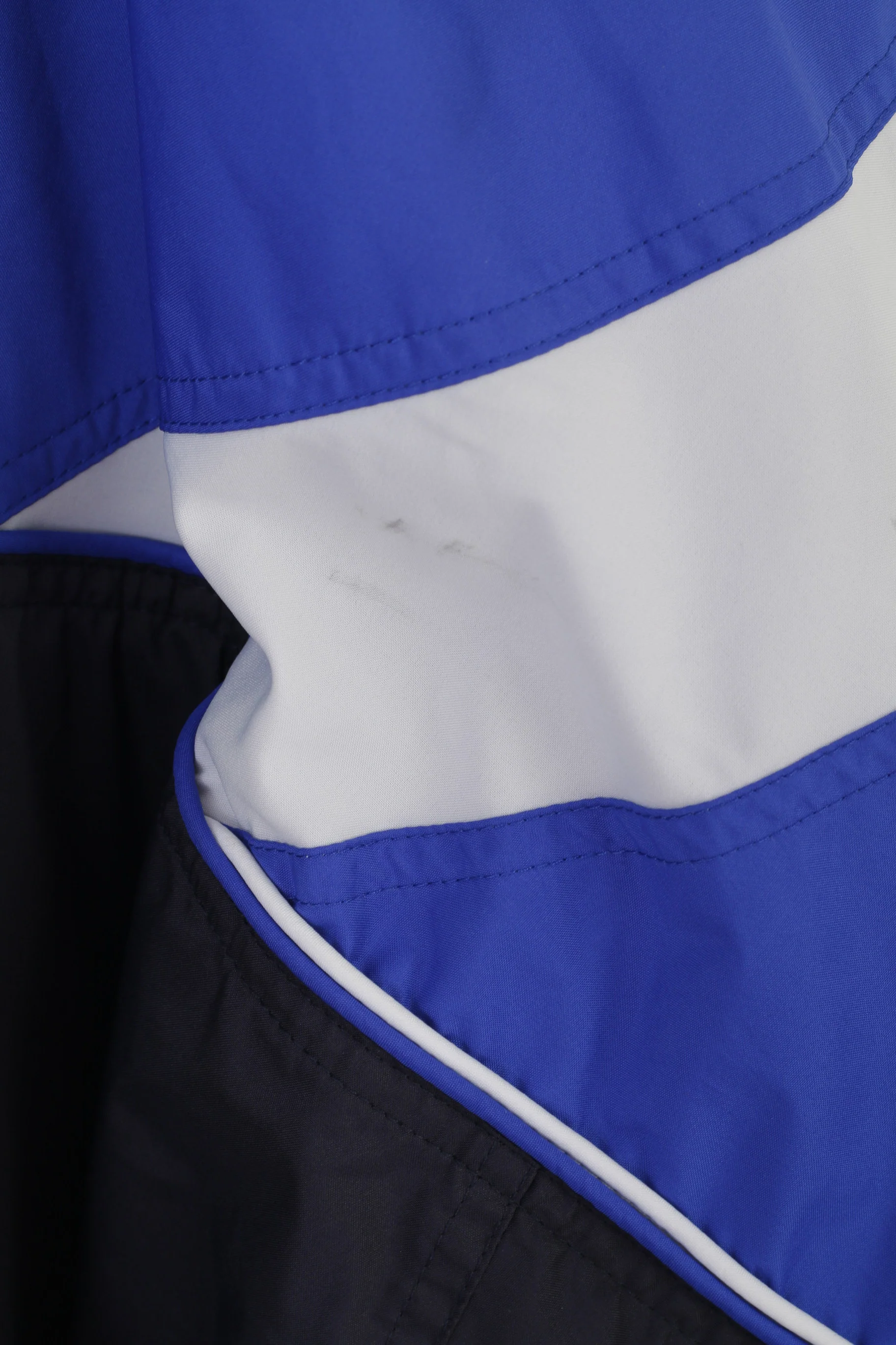 Adidas Men 198 XXL Jacket Blue Vintage Bomber Full Zipper Activewear Sport Top - Image 6