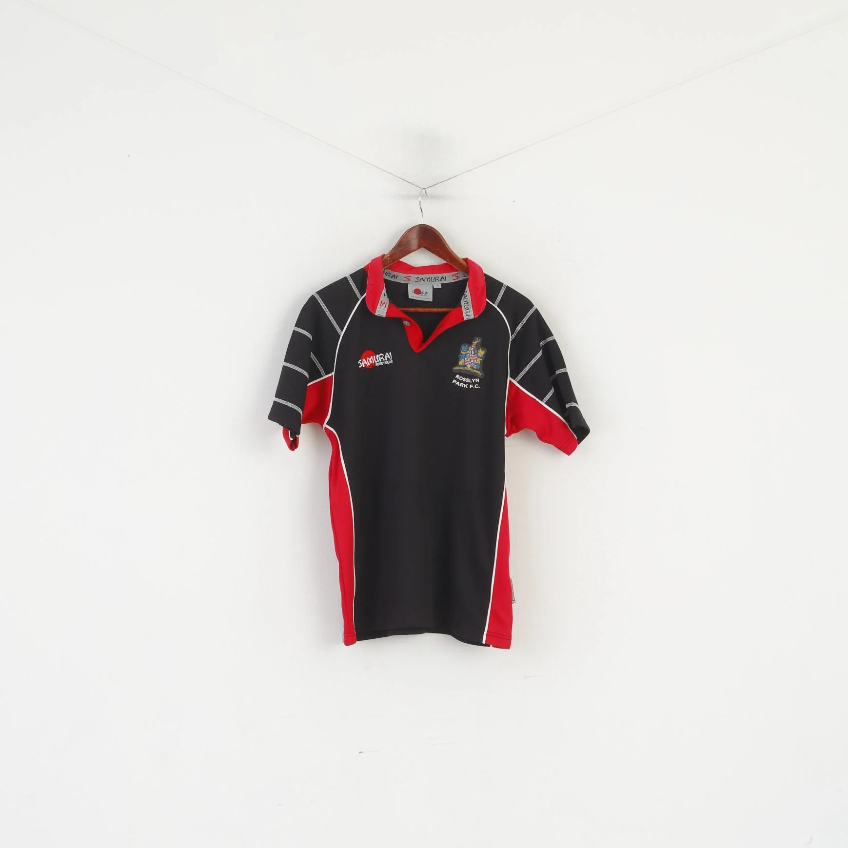Samurai Men S Shirt Black Rugby Rosslyn Park FC London Jersey Vintage Top
