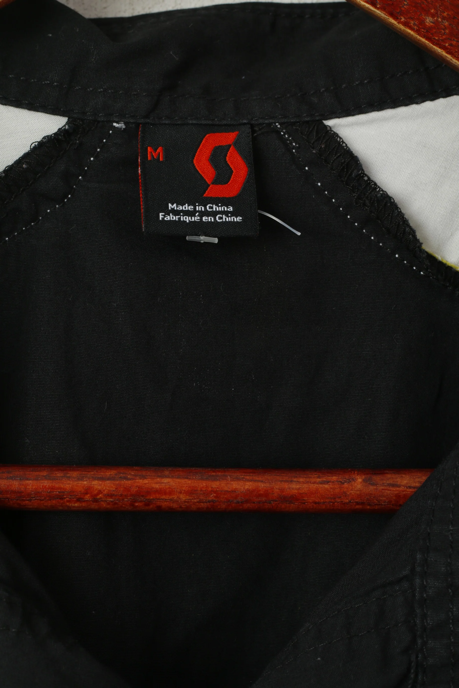 Scott Men M Casual Shirt Black Cotton Factory Team Cycling Bike ITD Top - Image 4