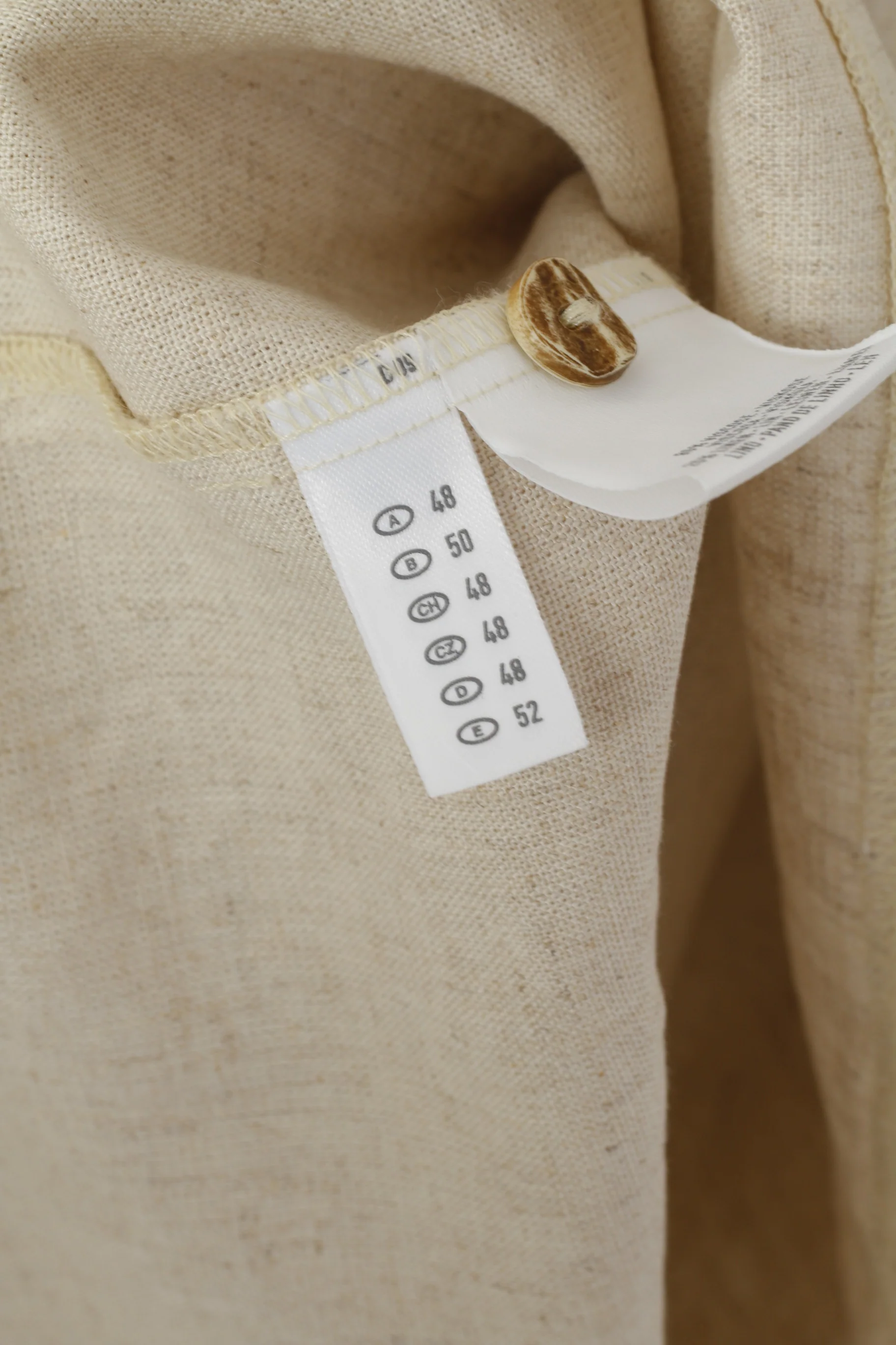 Landhaus C&A Naturally Women 22 48 XXL Casual Shirt Beige Linen Blend Tyrol Top - Image 5