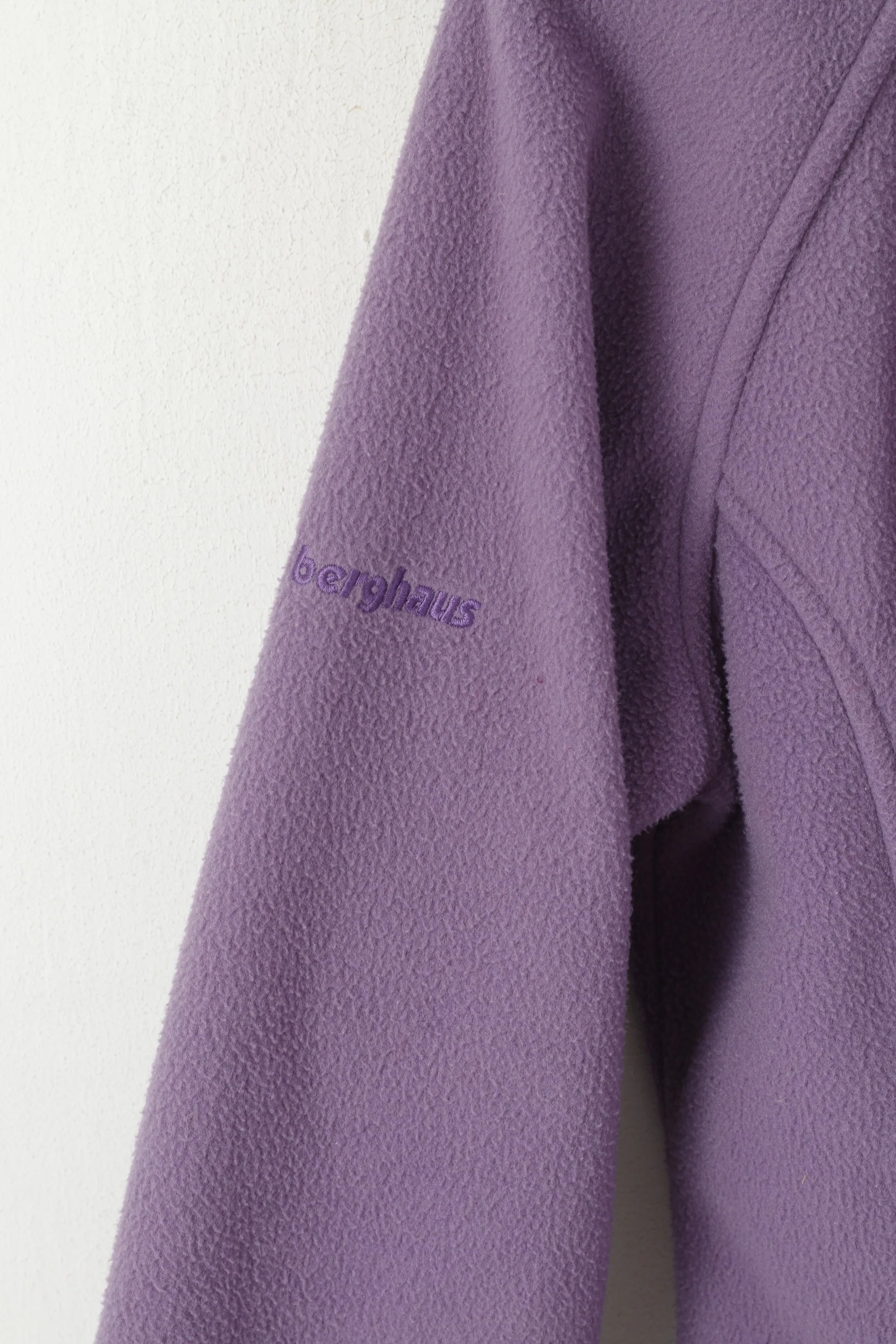 Berghaus Women 10 S Fleece Top Purple Vintage Full Zipper Outdoor Sport Top - Image 6