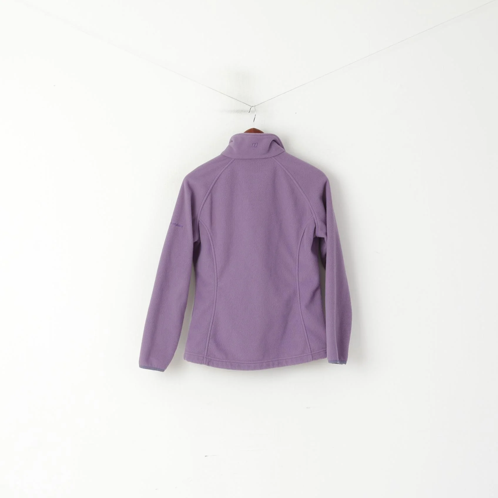 Berghaus Women 10 S Fleece Top Purple Vintage Full Zipper Outdoor Sport Top - Image 7