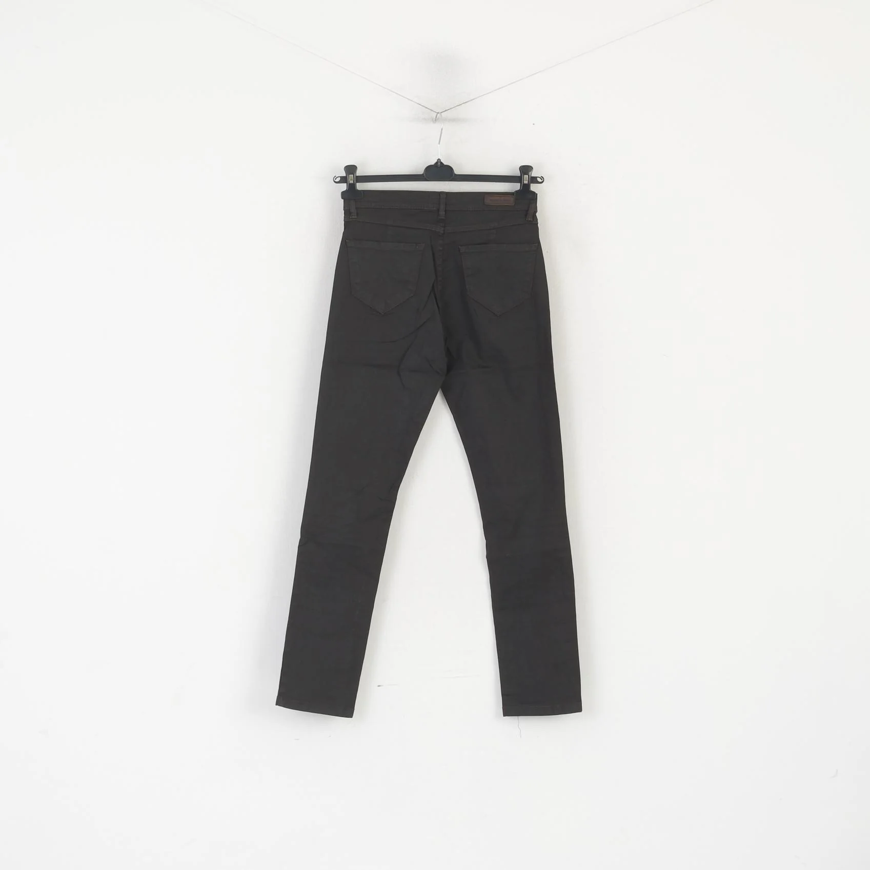 OPUS Emily Women 36 S Trousers Brown Coated Gun Metal Cotton  Pants - Image 5