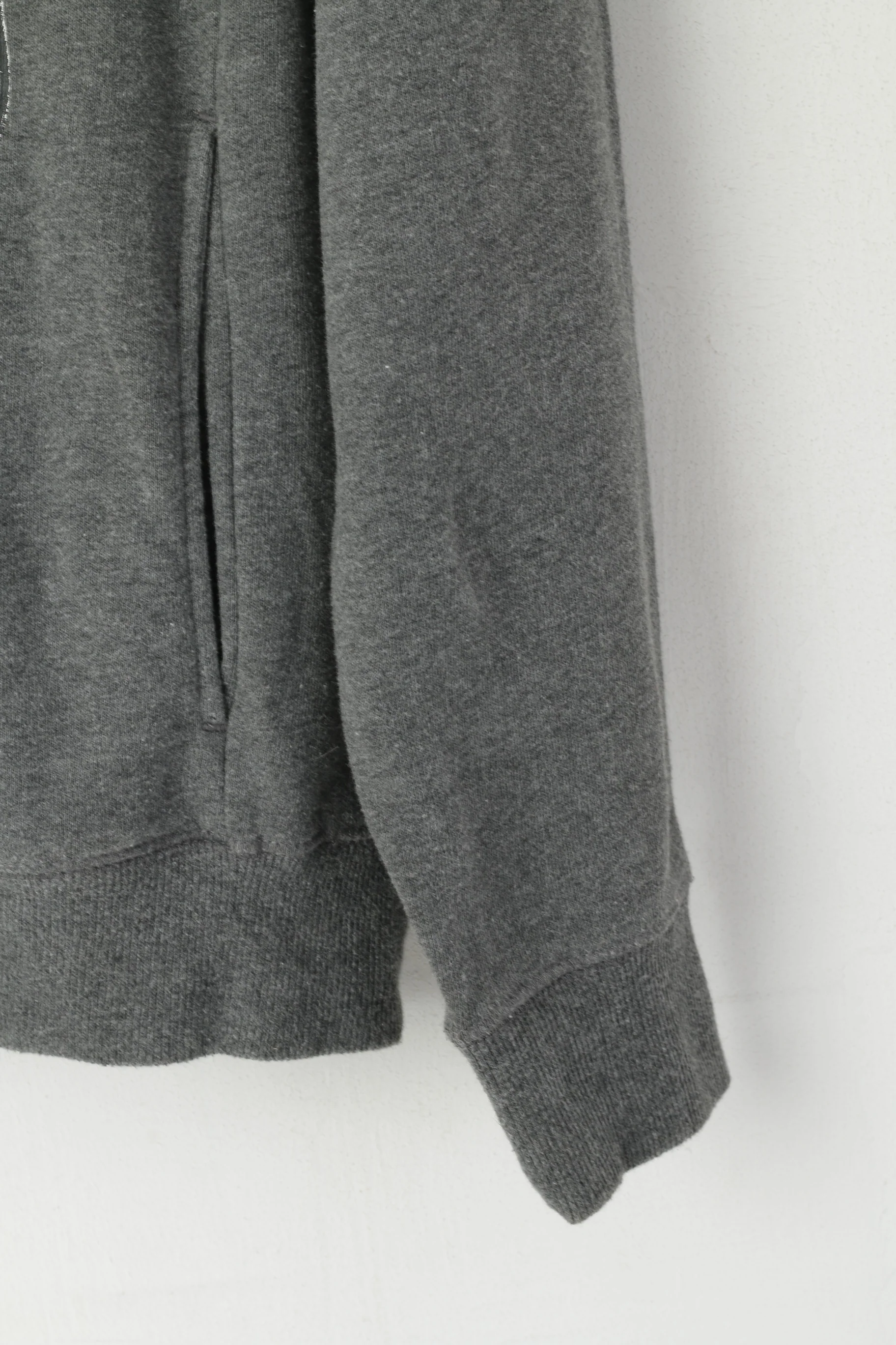 Coolcat Men L Sweatshirt Grey Cotton Turtle Neck Skull Graphic Gun Top - Image 3