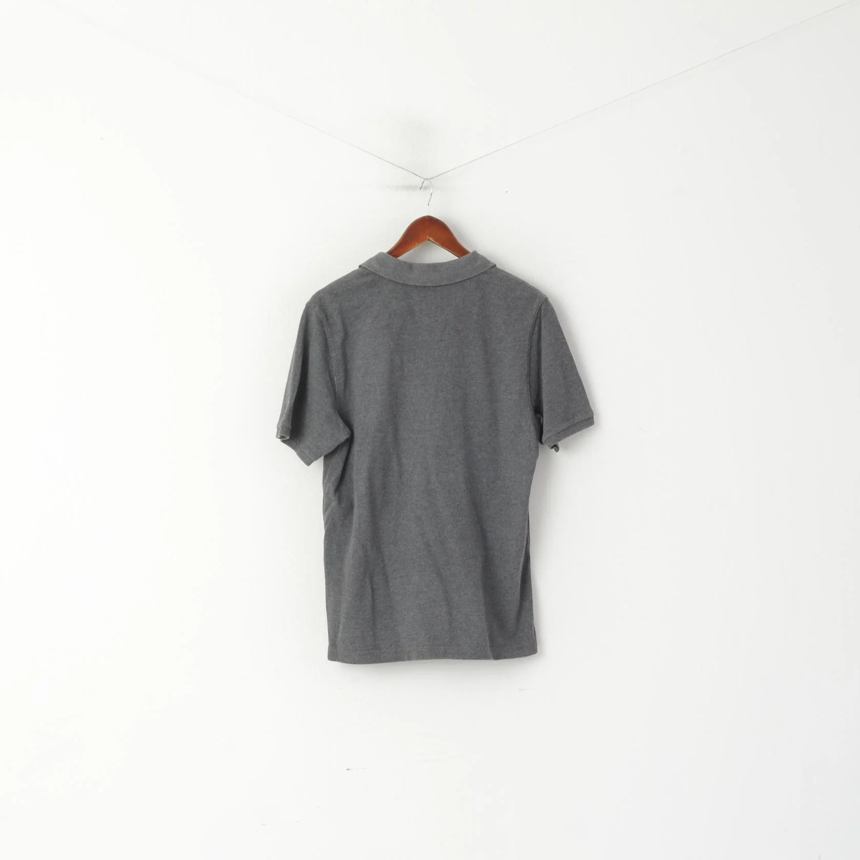 Joules Clothing Men M Polo Shirt Grey Cotton Classic Fit Short Sleeve Plain Top - Image 5