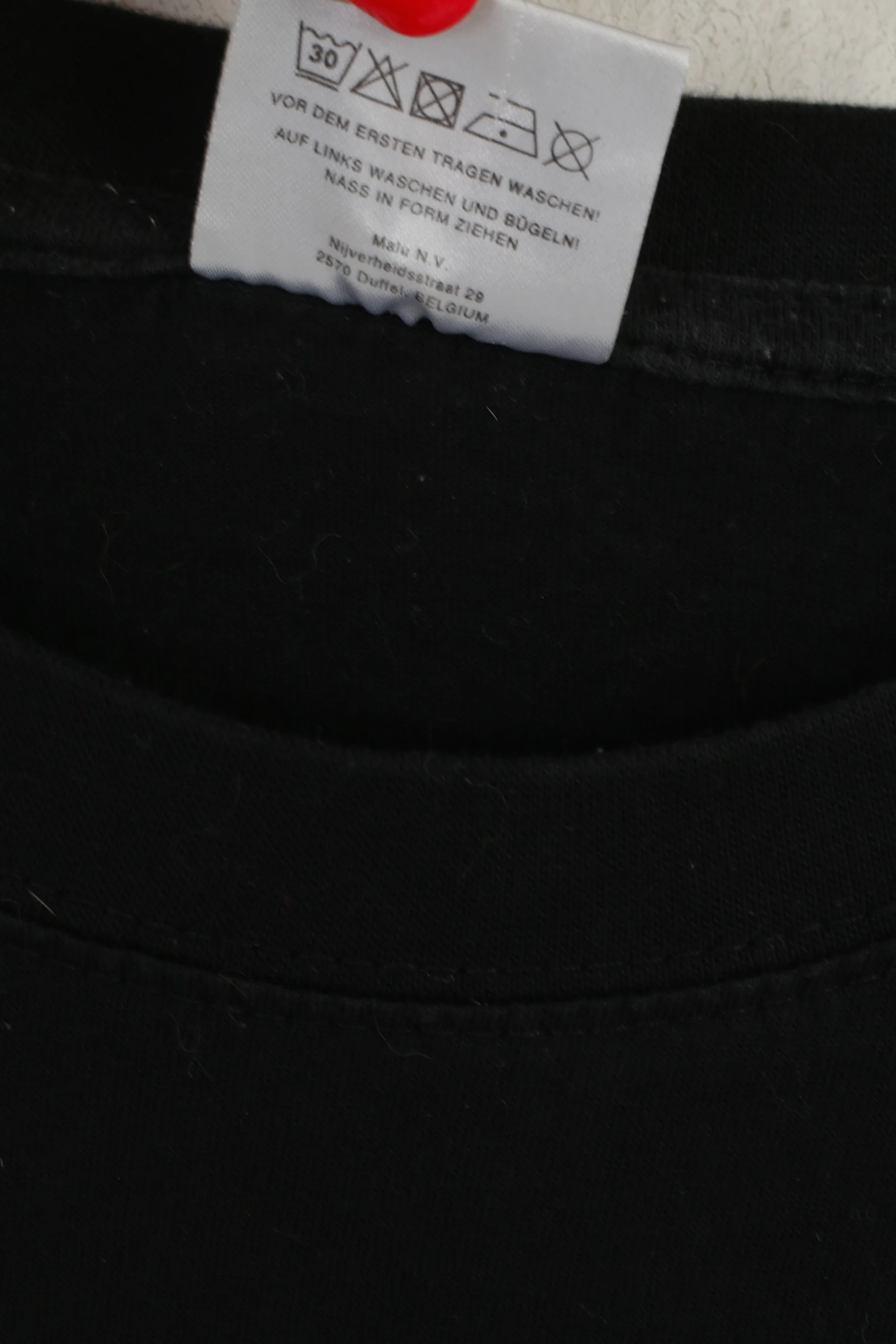 Vintage Men L/XL T- Shirt Black Cotton Graphis Ugga Ugga Crew Neck Top - Image 4