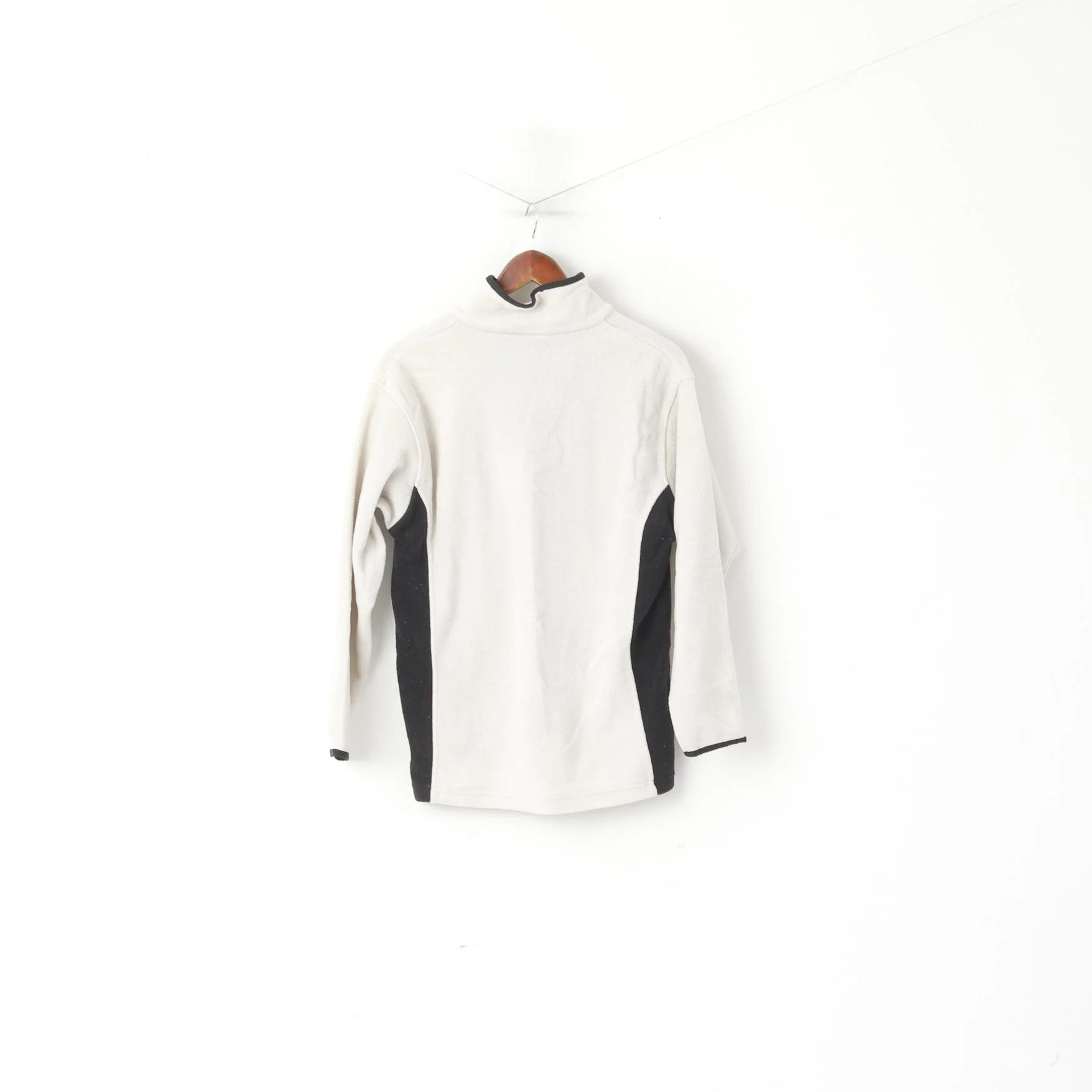 Umbro Youth 164 Fleece Top Beige Vintage Pullover Zip Neck Sportswear Top - Image 6