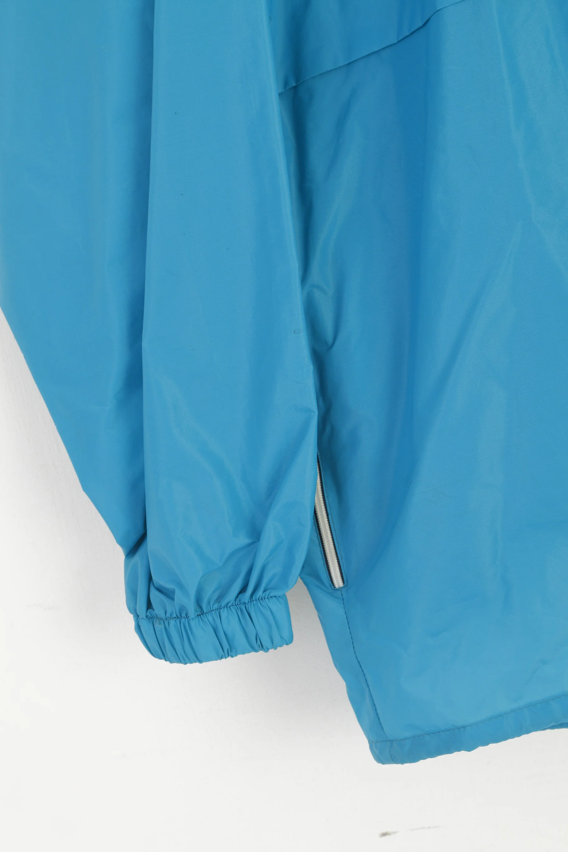 K-Way International Men L Jacket Turquoise Packable Vintage Nylon Waterproof Top - Image 3