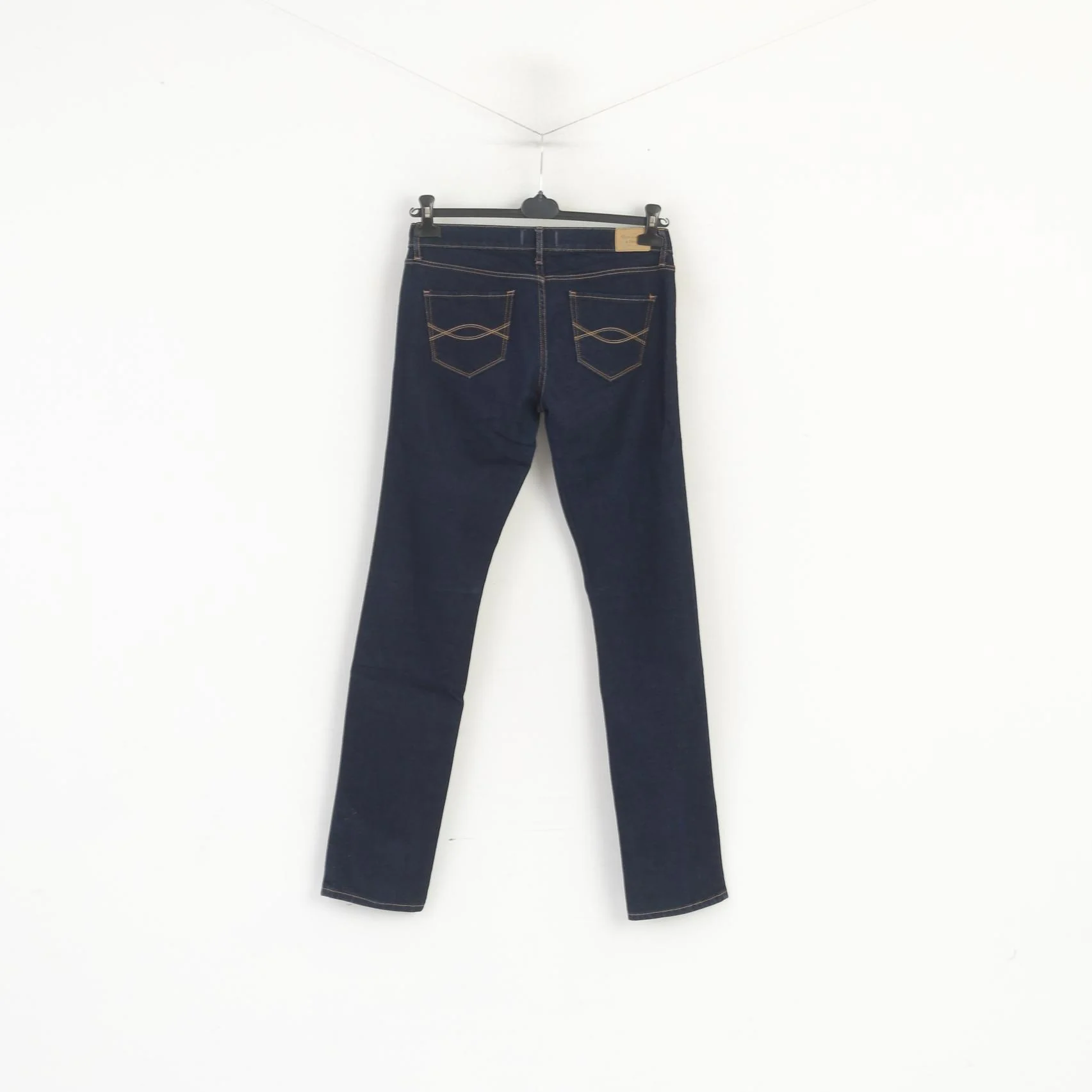 Abercrombie & Fitch Women 6 28 Jeans Trousers Navy Erin Cotton Stretch Skinny Pants - Image 5
