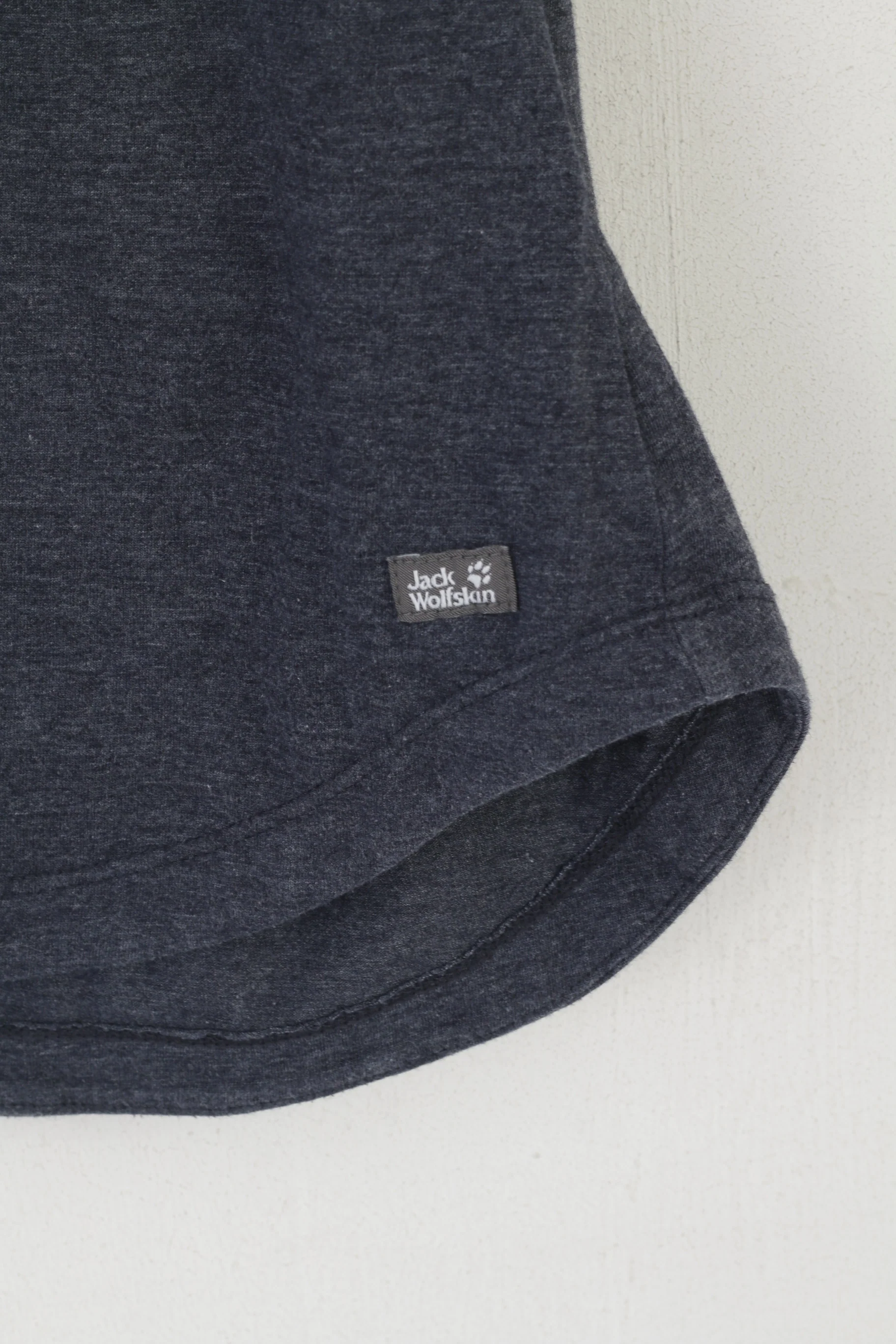 Jack Wolfskin Women S Shirt Navy Cotton Graphic Crew Neck Outdoor Top - Image 3