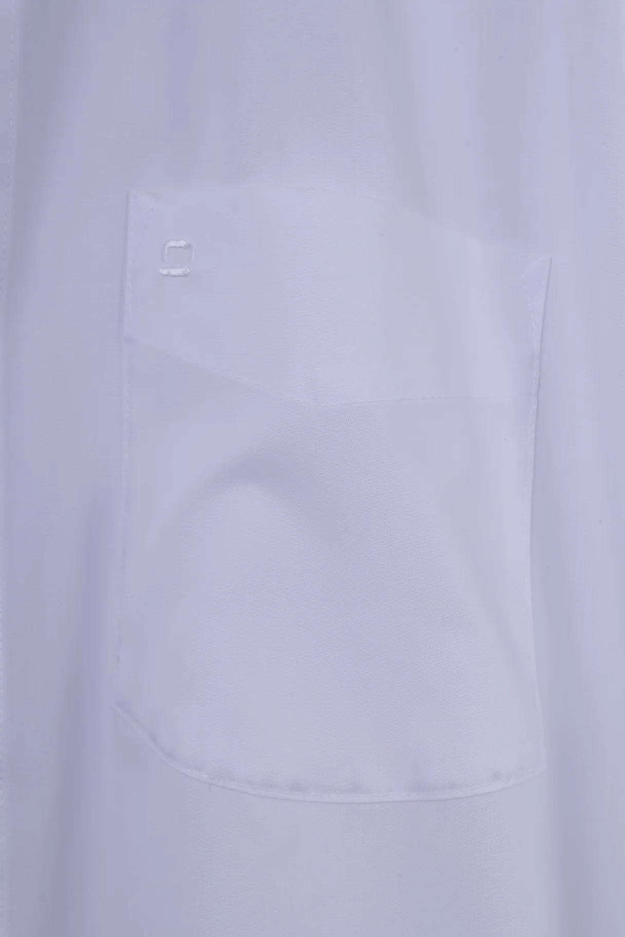 Olymp Luxor Mens L Casual Shirt White Cotton Modern Fit Long Sleeve Top - Image 3